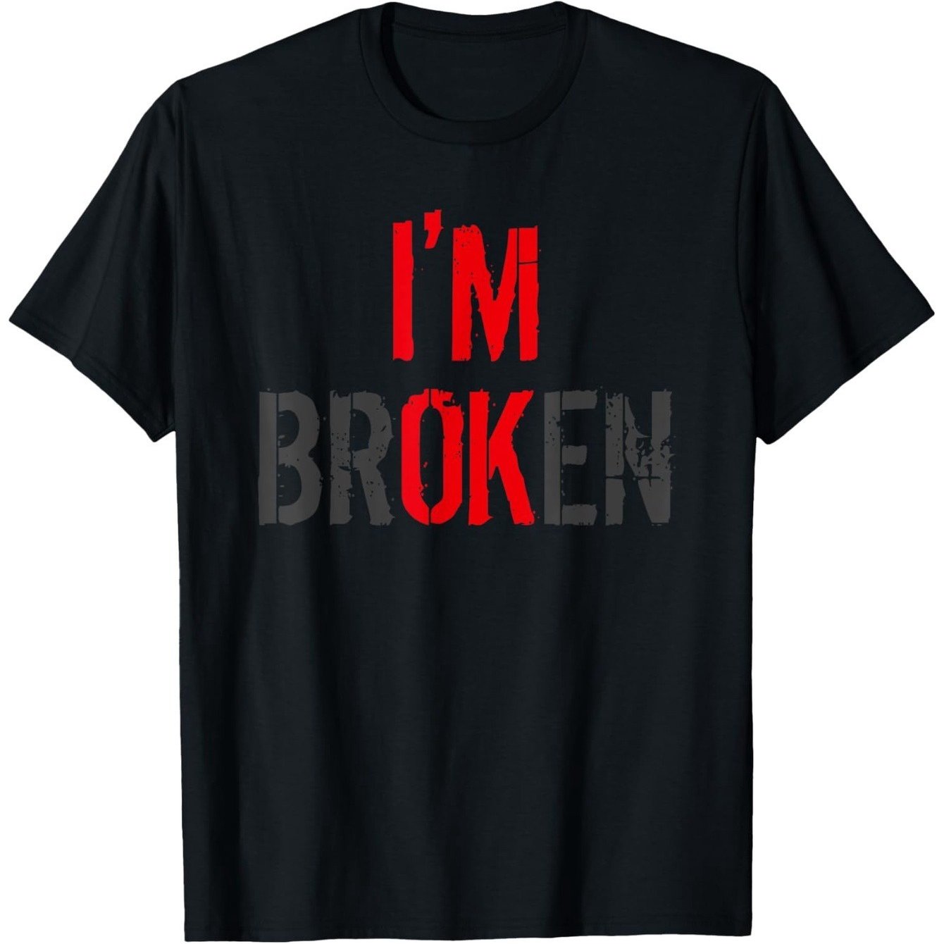 TEMU Men's , "" Graphic Design, Trendy Casual, Short Sleeve Crew Neck, Loose Fit Comfortable, Red And Gray Lettering, Ideal For Casual Wear, Adds