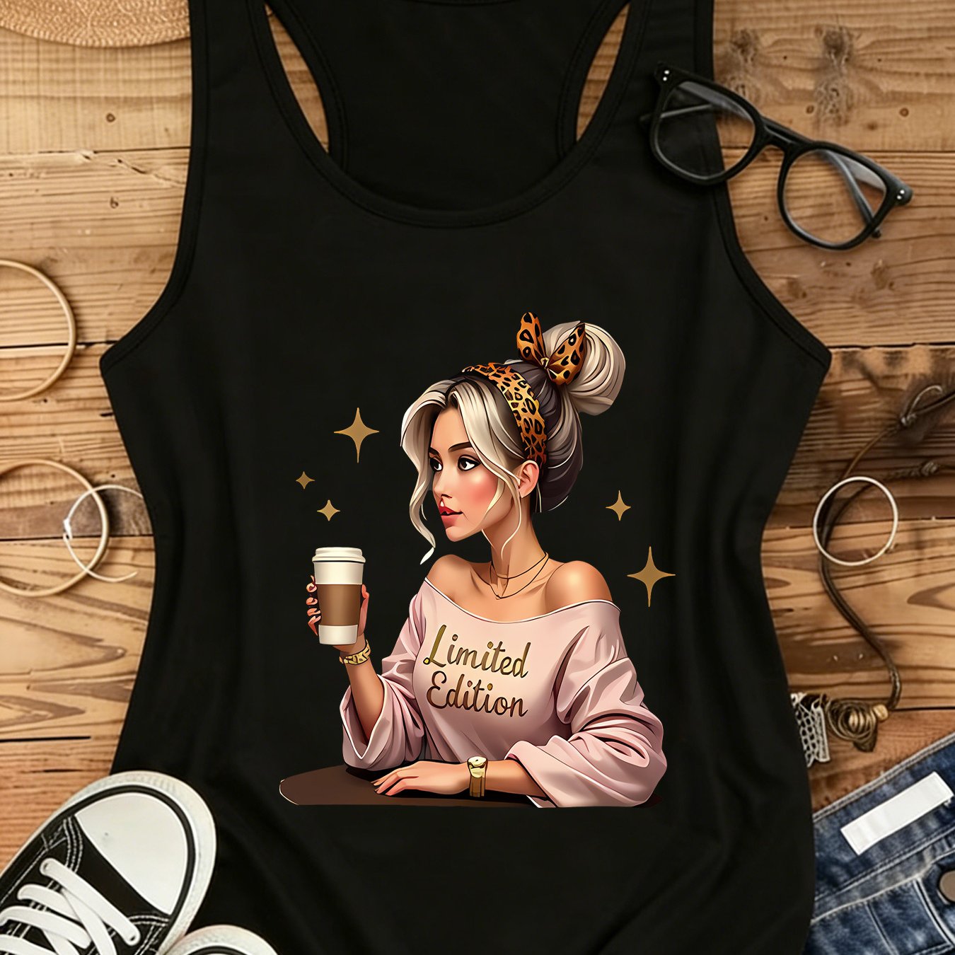 TEMU Cartoon Anime Print Sleeveless Tank Top | Spring-summer New, Cool And Stylish, Breathable And Versatile Casual Top For Women