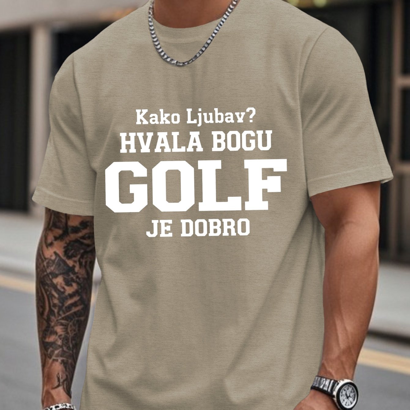 TEMU Funny Croatian Men's Short Sleeve T-shirt Summer T-shirt Top