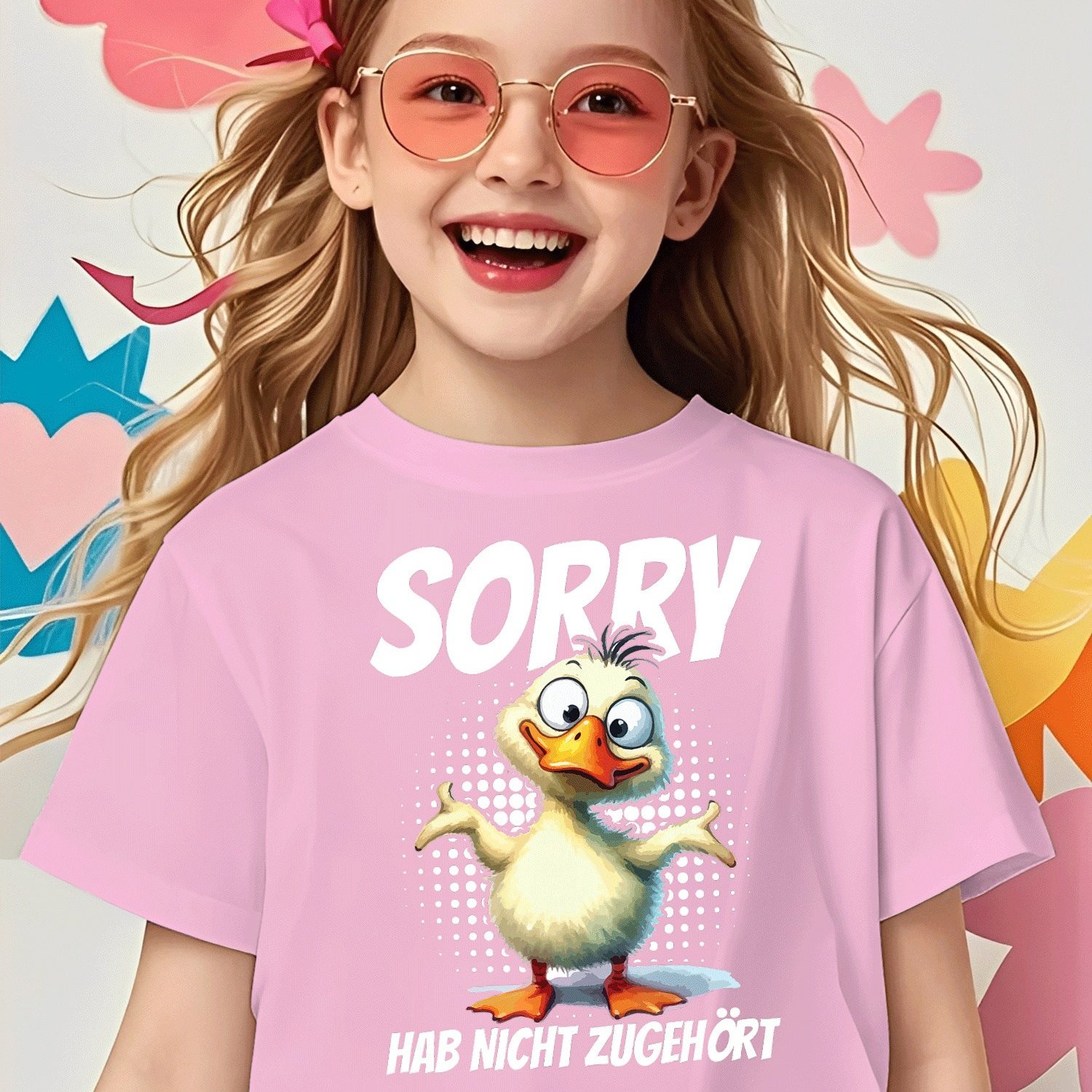 Image of Sorry Hab Nicht Zugehoert Duck Humour Funny Saying T-shirt For Boys Girls Kids Chlidren T-shirt