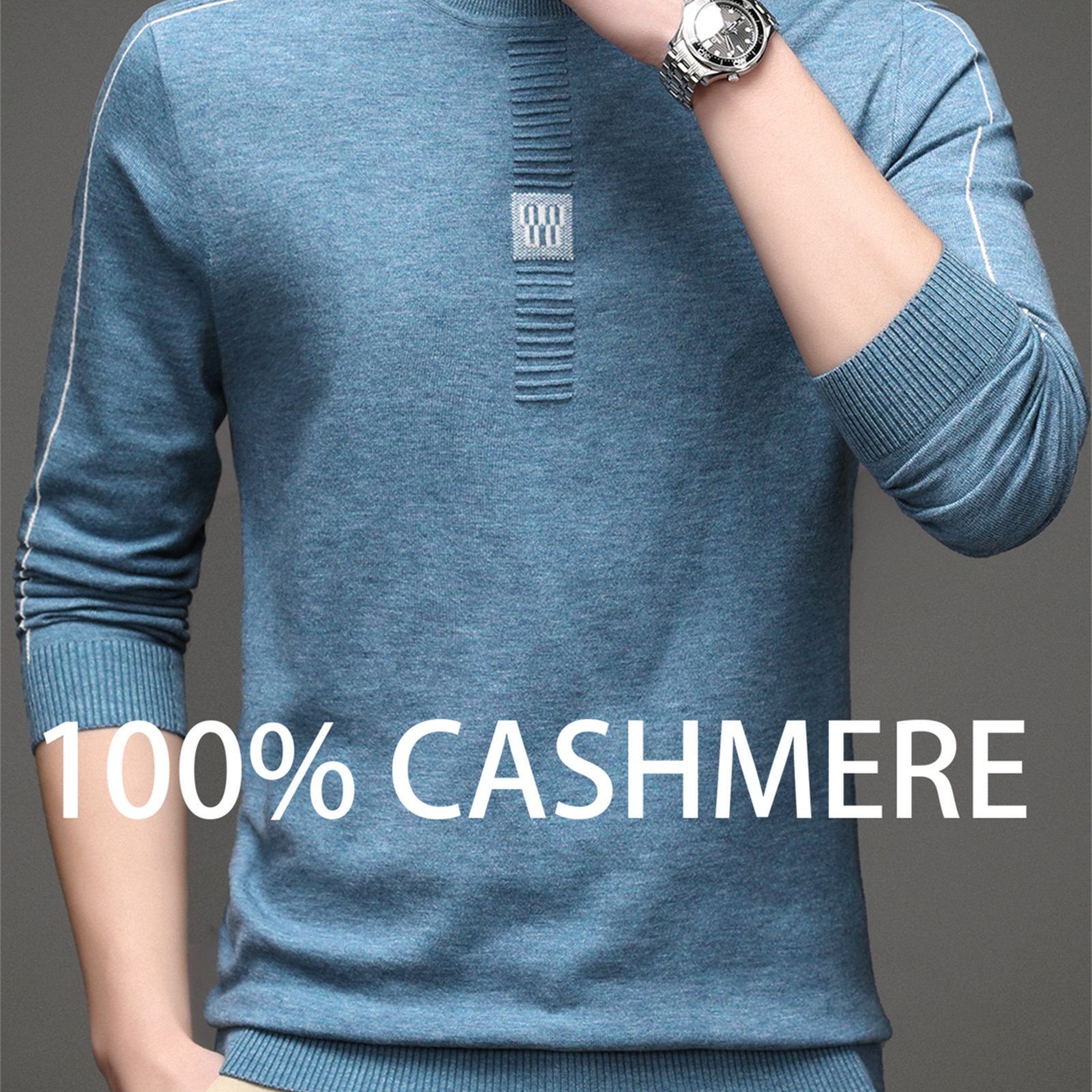 TEMU Zbzp Autumn/early Winter Knitted 3d Crew Neck Solid Color Sweater, Basic Knitwear, Men's Fashion Long-sleeve Knit Sweater, Win-win