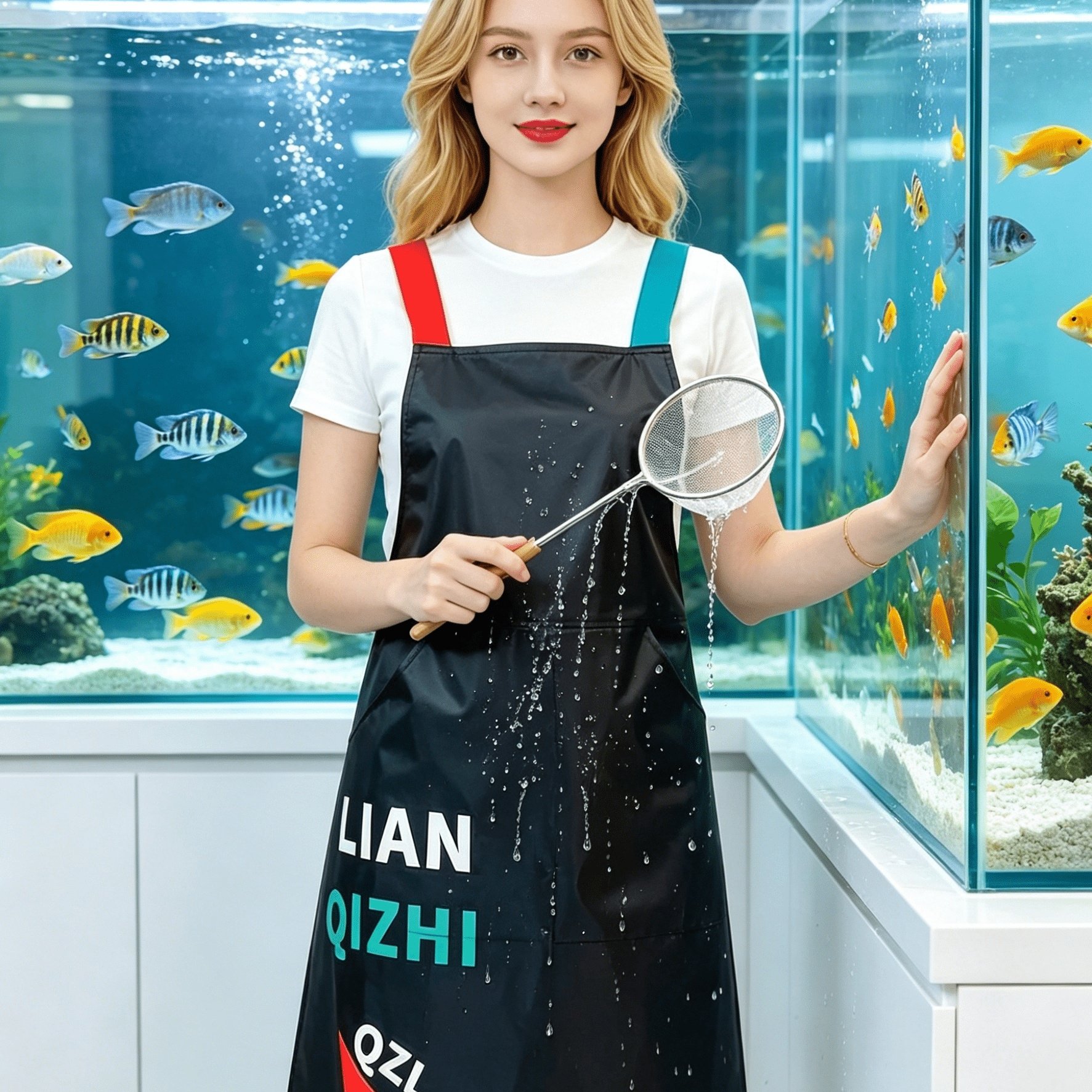 TEMU Fashion By Of Pvc Female Apron, Water Property Super Reliable Home, Hotel, Kitchen, Club, Supermarket, Aquatic Products And Overalls, Busy Can