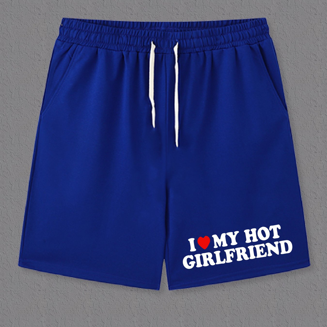 Love Girlfriend Print Comfy Shorts Men's Casual Stretch - Temu