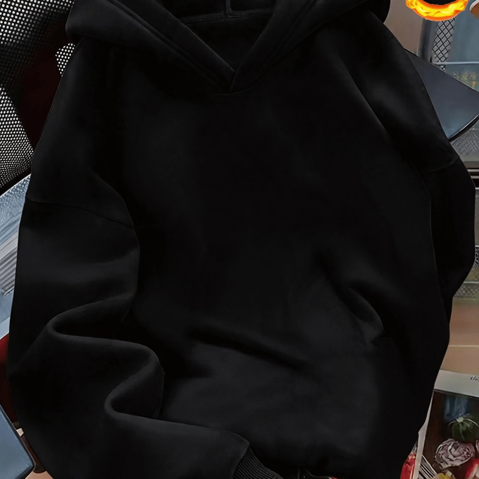 TEMU Felpa da donna con cappuccio, foderata, , , adatta per di svago come uscite e abbigliamento da ufficio, abbigliamento da donna /inverno, taglie