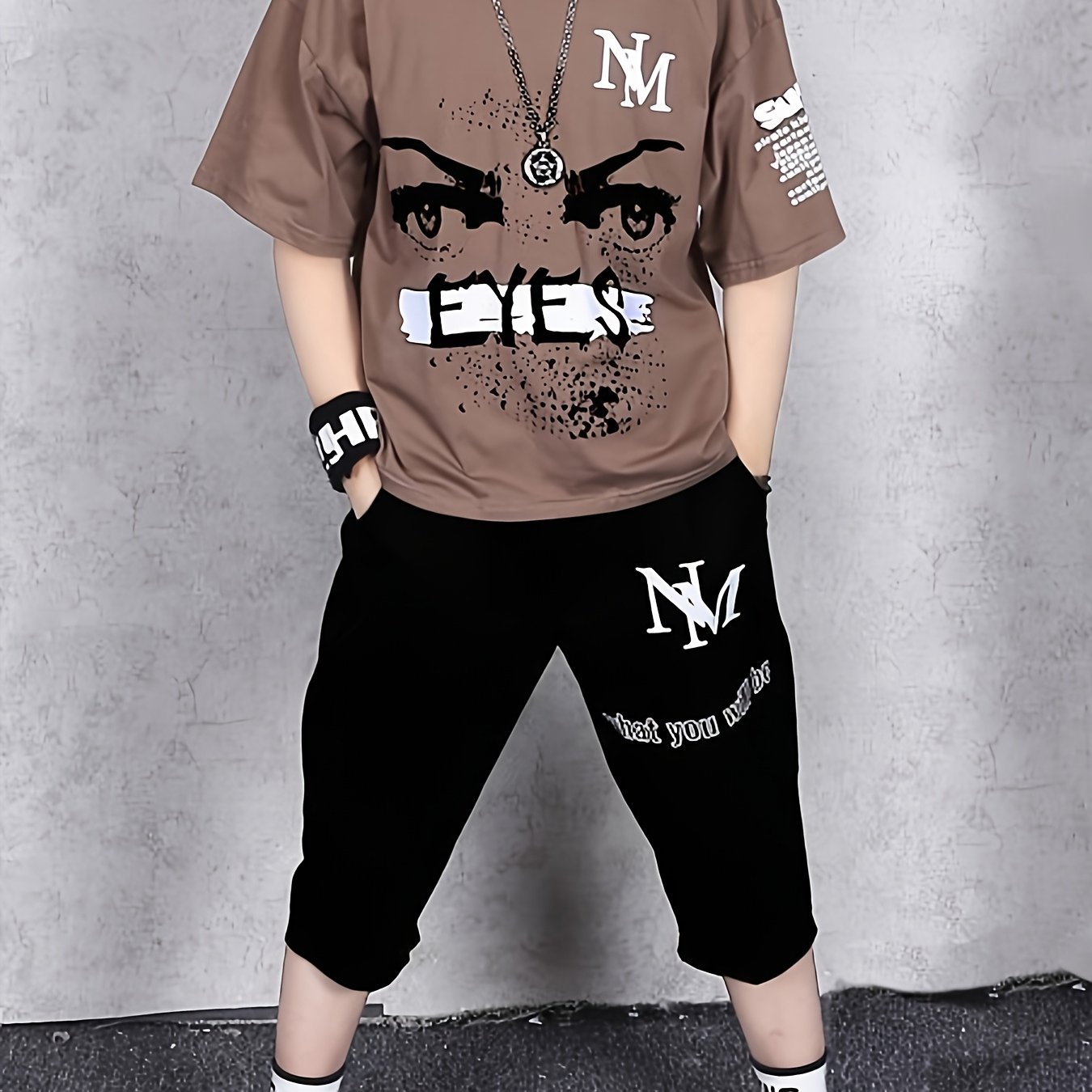 Image of Boys' Summer Short Sleeve Set New Children's Summer Thin Style Boys Cool Clothes+pants 2pcs Set, Perfect For Outdoor