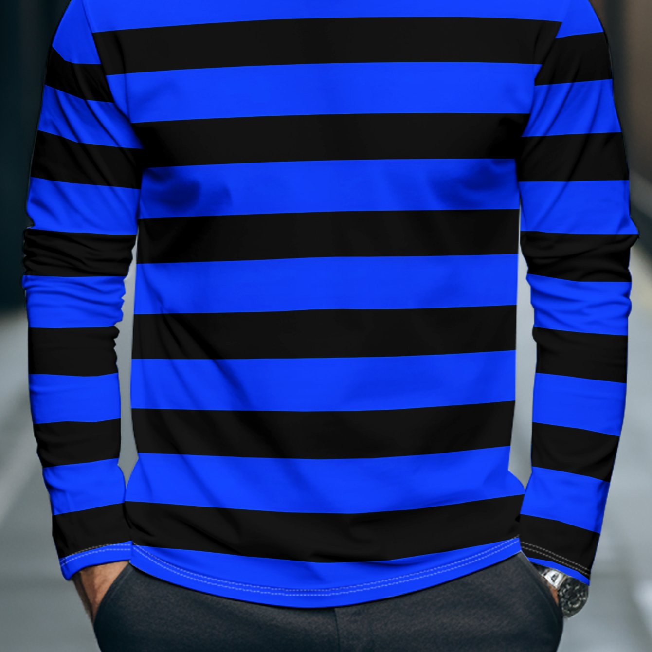 TEMU [printed Design - Not Textured] 2026 's Casual Long Sleeve T-shirt, Perfect For Home, Dining, Or Casual Wear, Fashionable Daily Outfit, For