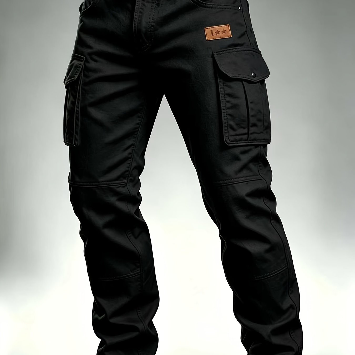 TEMU Men's Multi-pocket Cargo Pants, Loose Straight Leg Wear-resistant Casual Trousers, Outdoor Hiking Commuting Versatile Pants, Ideal For ,