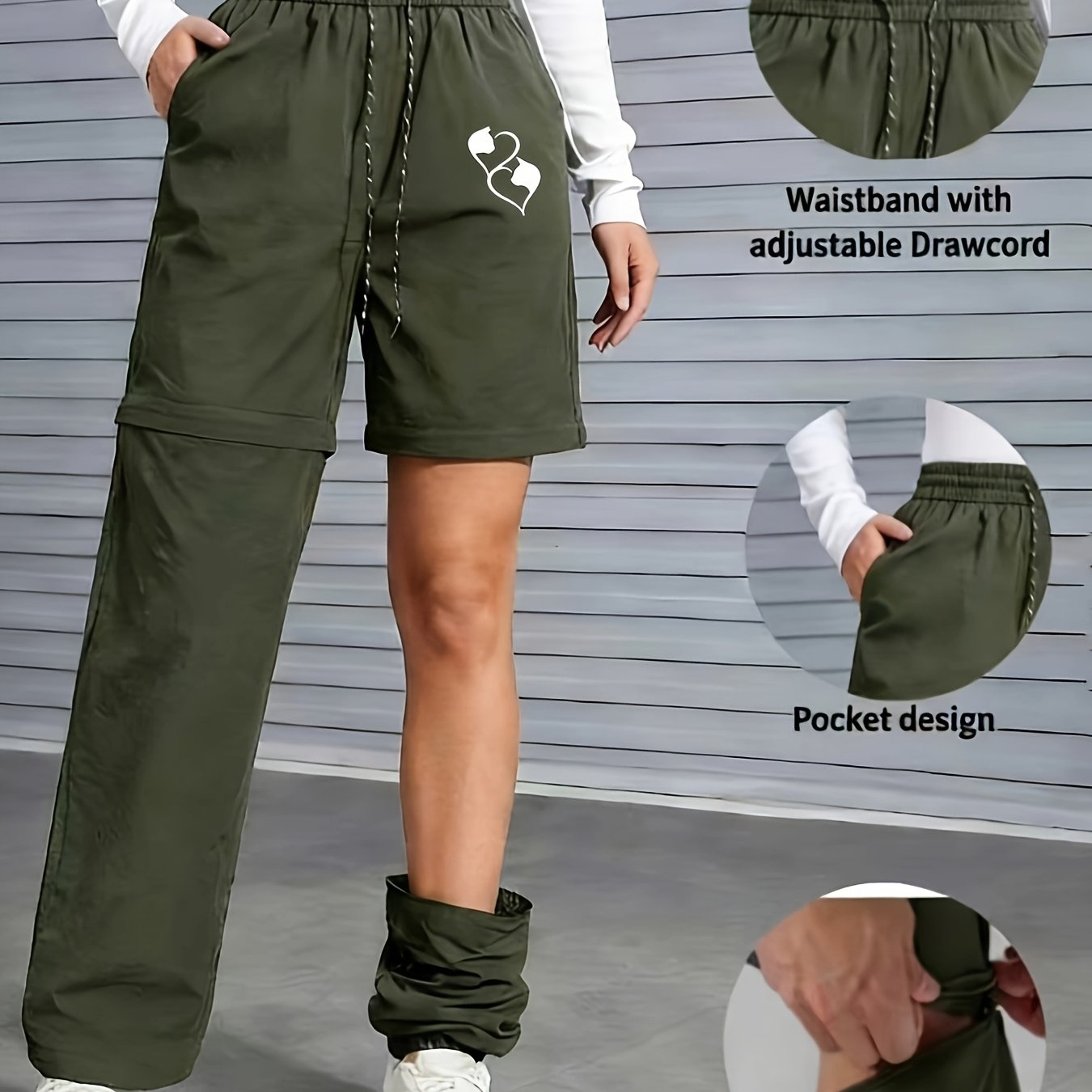 TEMU Pantalones Casuales para Mujer con Diseño de Estampado Moderno, en Shorts, Disponibles en , Cintura Elástica con Cordón, Cómodos y a , Ideales