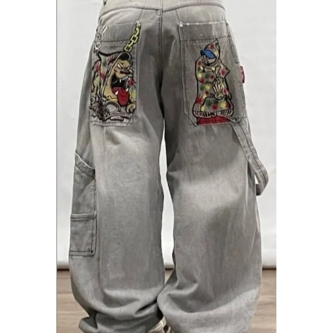 Men's Jeans Spring/summer/autumn New Style Street Gradient Loose Straight Leg Jeans Unisex Versatile Trendy Brand Jeans