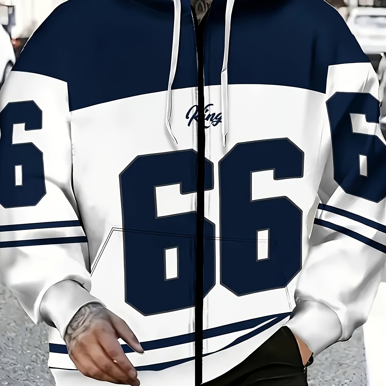 TEMU Plus-size Baseball--block Lightweight Jacket, Suitable For Spring And Autumn , A Versatile Baseball Coat With Personality, A Must-have Men's
