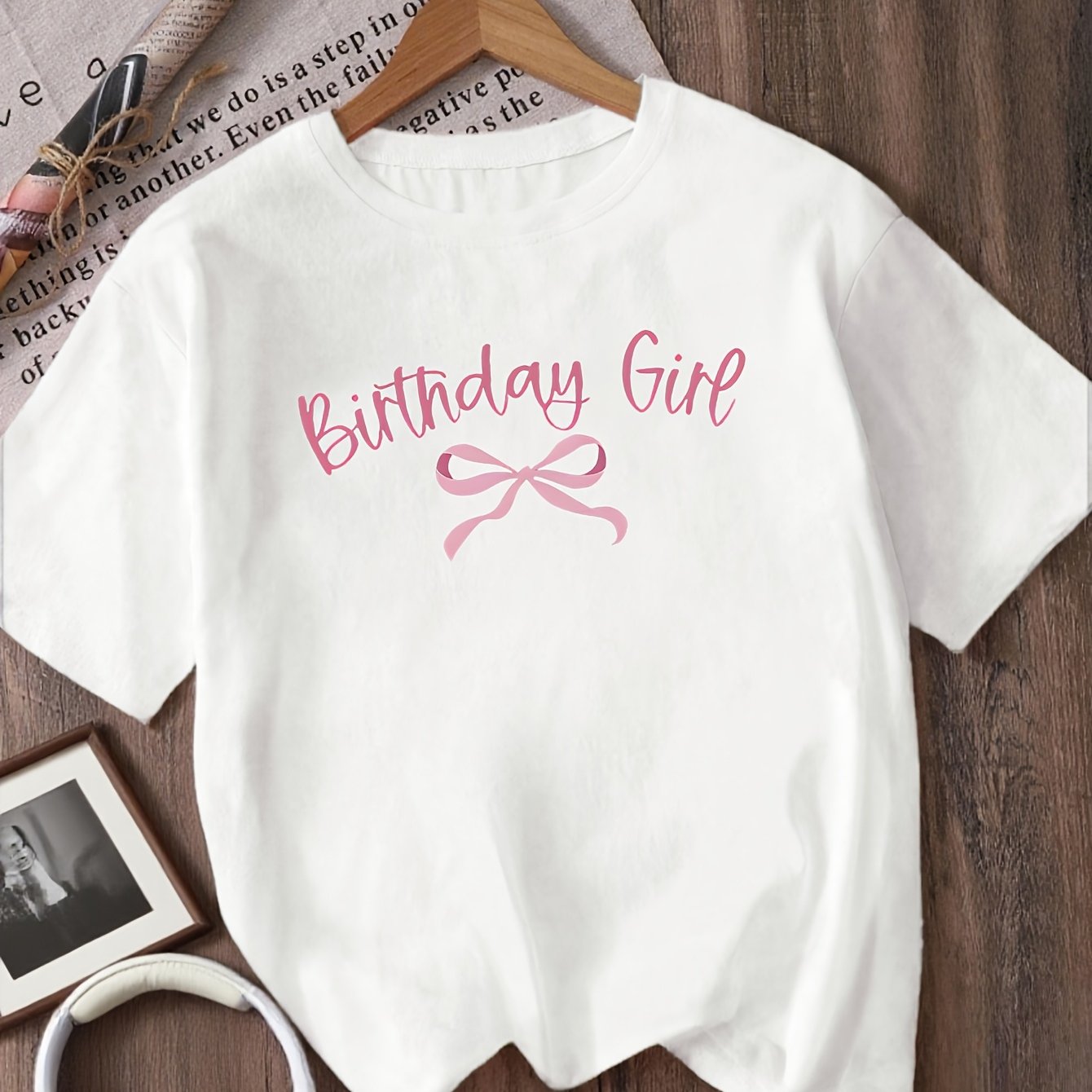 Round Neck Fashion Print T-shirt Short Sleeve