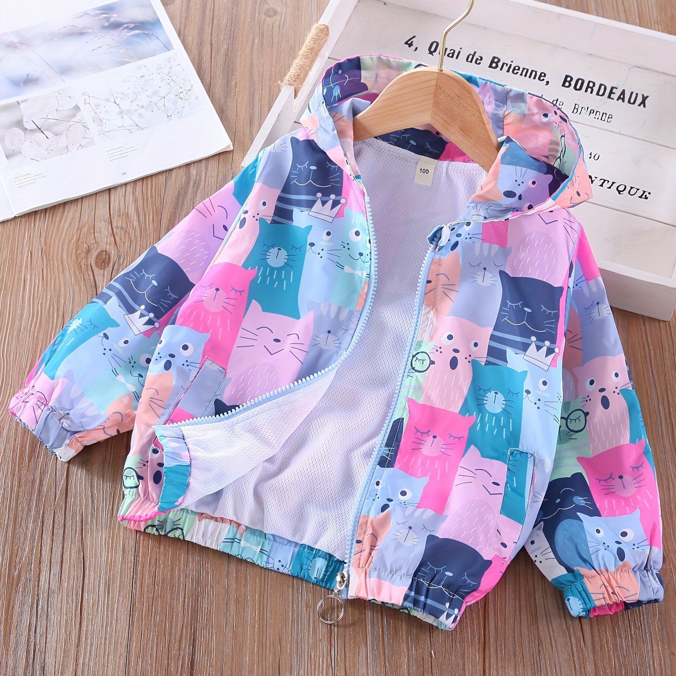 Image of Girls' Thin Spring/autumn Stylish Windproof Outdoor Jacket, New Style