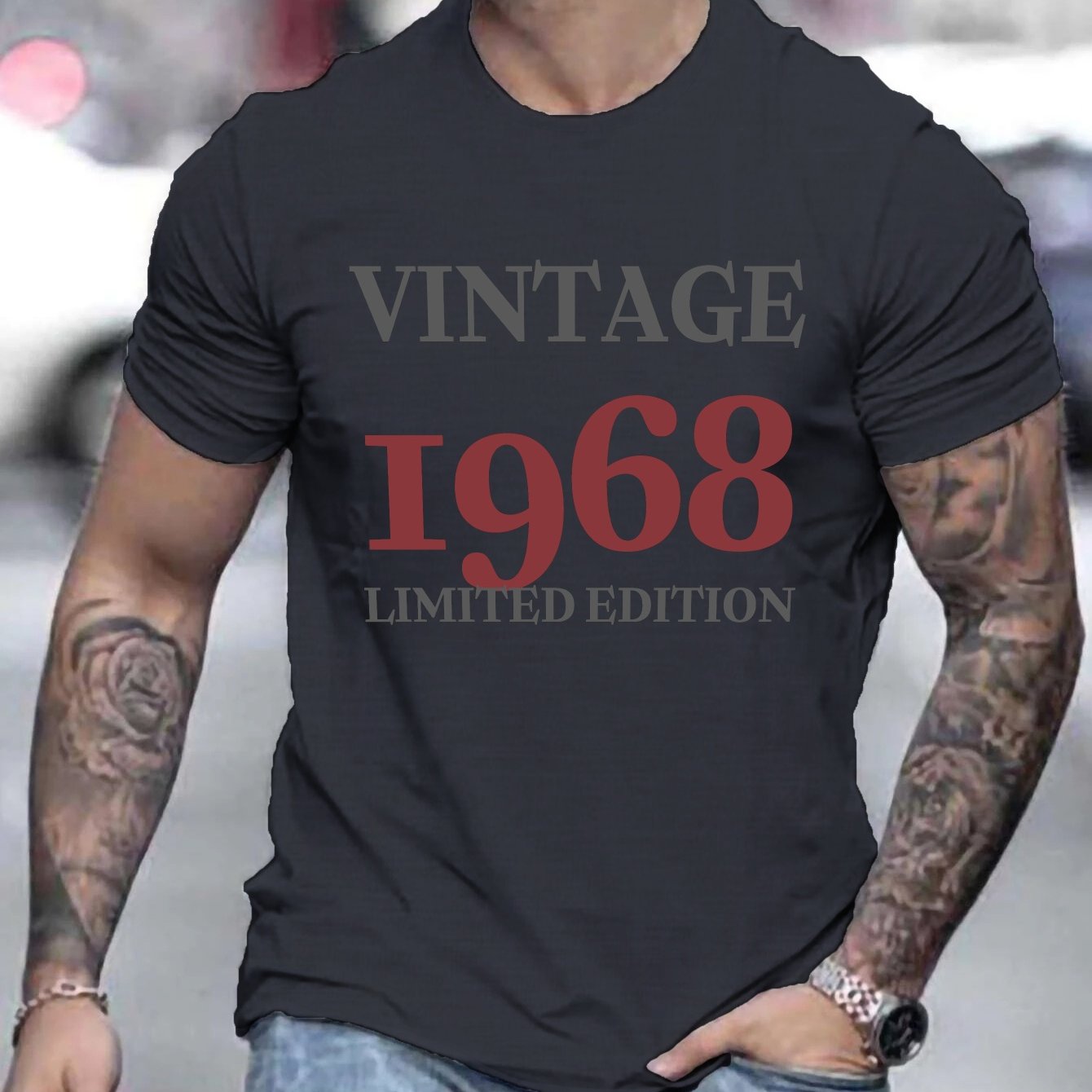 TEMU Men's T-shirt From The Edition Of 1968
