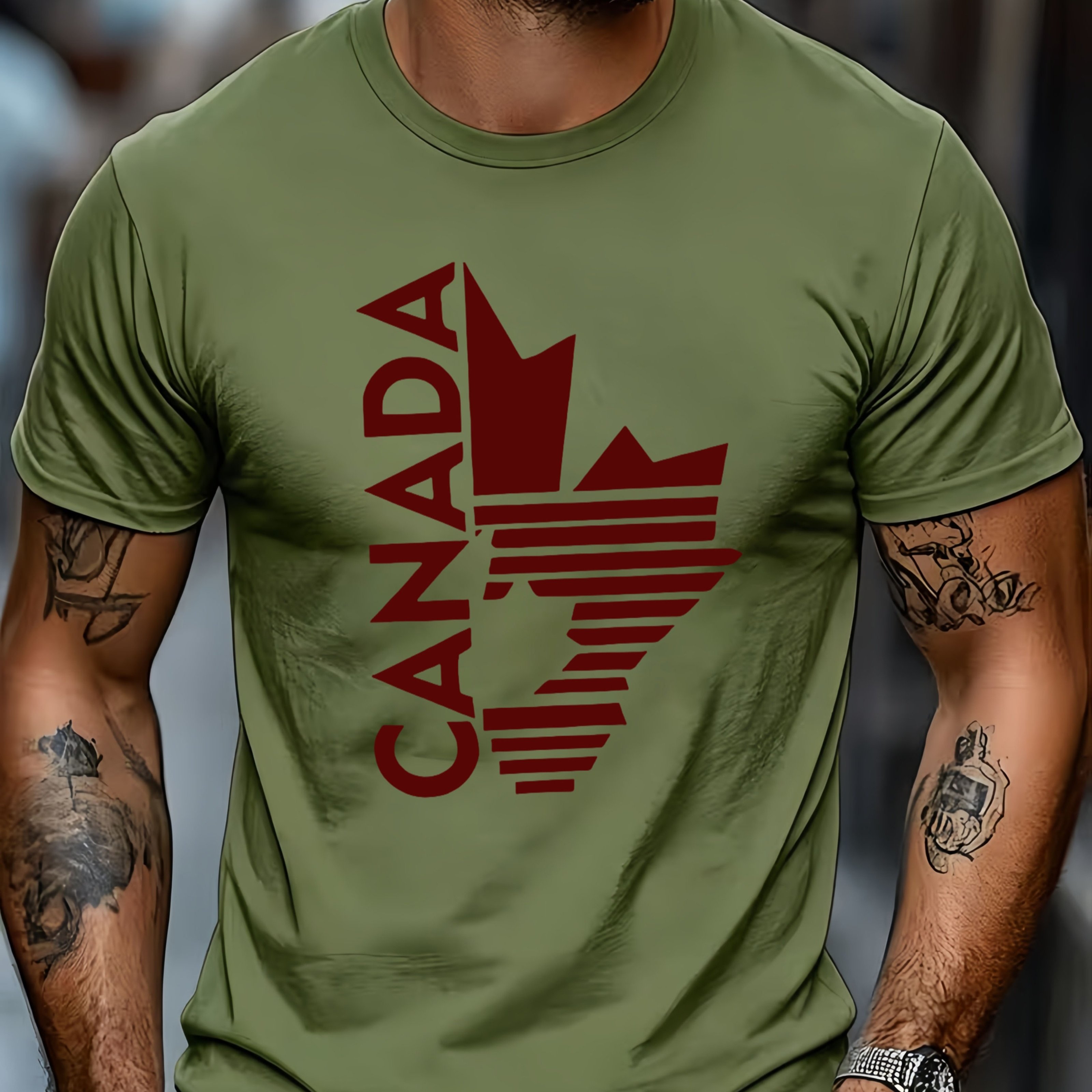 TEMU T-shirt décontracté d'extérieur à col ras du cou et manches courtes pour homme, T-shirt unisexe en à séchage rapide avec rayures verticales de