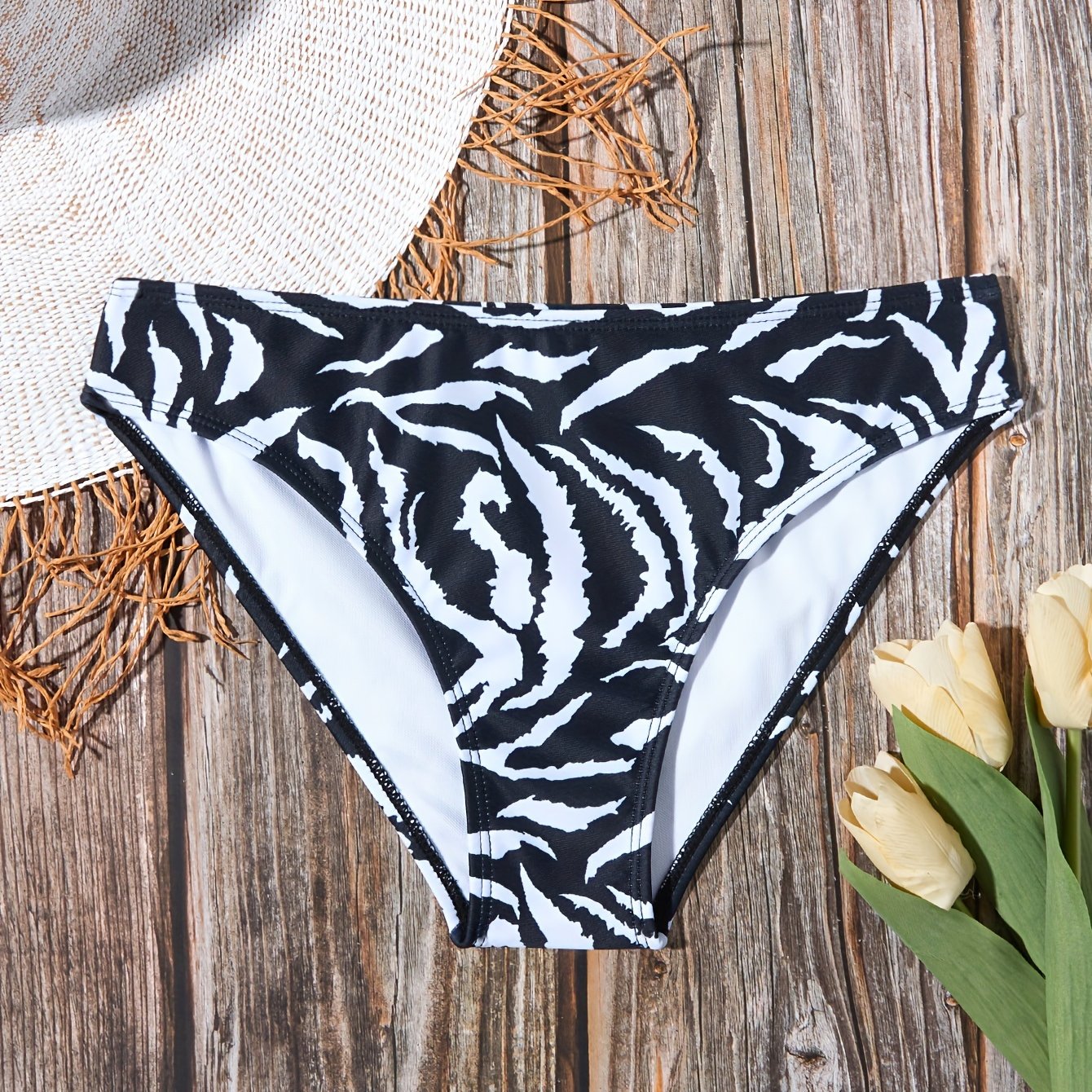 E-shop Damen Mode Tierprint String Bikini-Unterteil