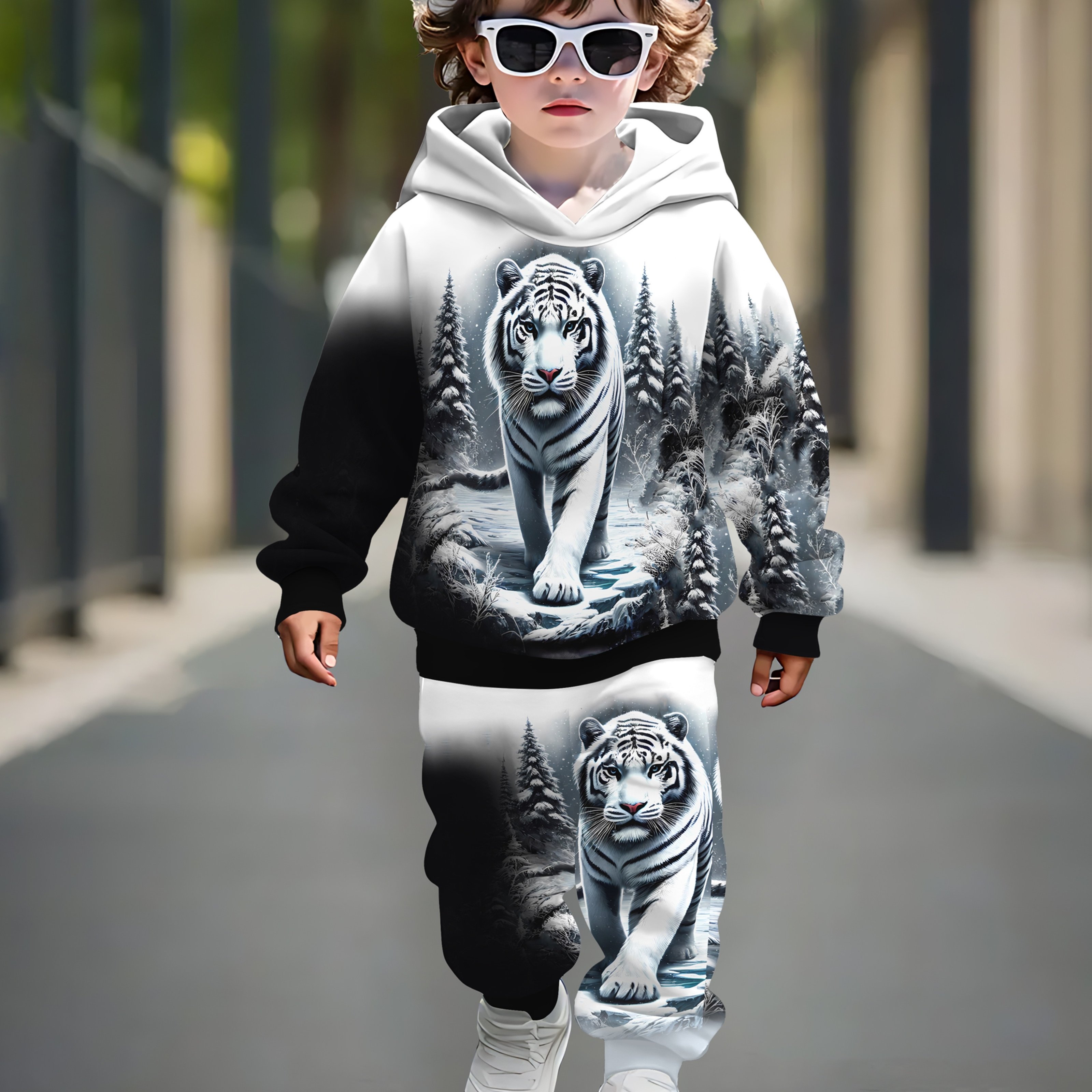 Image of Boys' Outfit, Long-sleeve Sports Sweatshirt For Spring And Autumn, Stylish Boys' Clothing, Suitable For Outdoor Wear, Perfect As A Birthday Gift