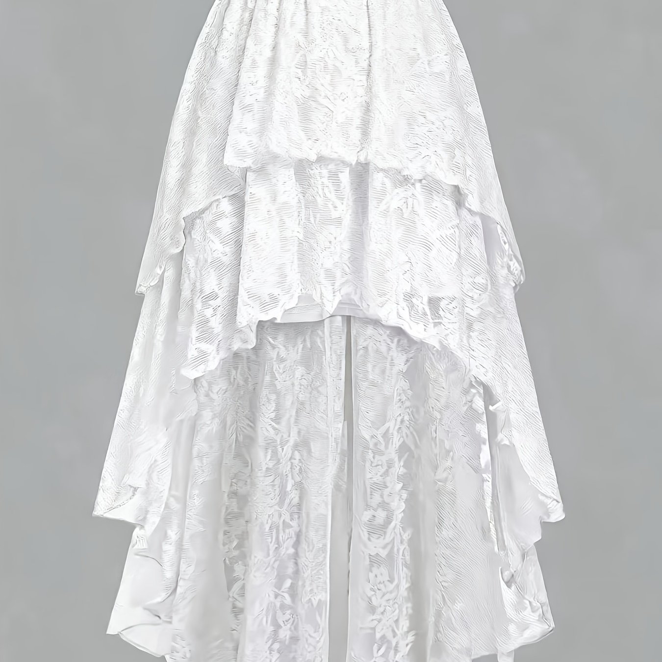 TEMU Irregular Lace Puffy Cake Skirt