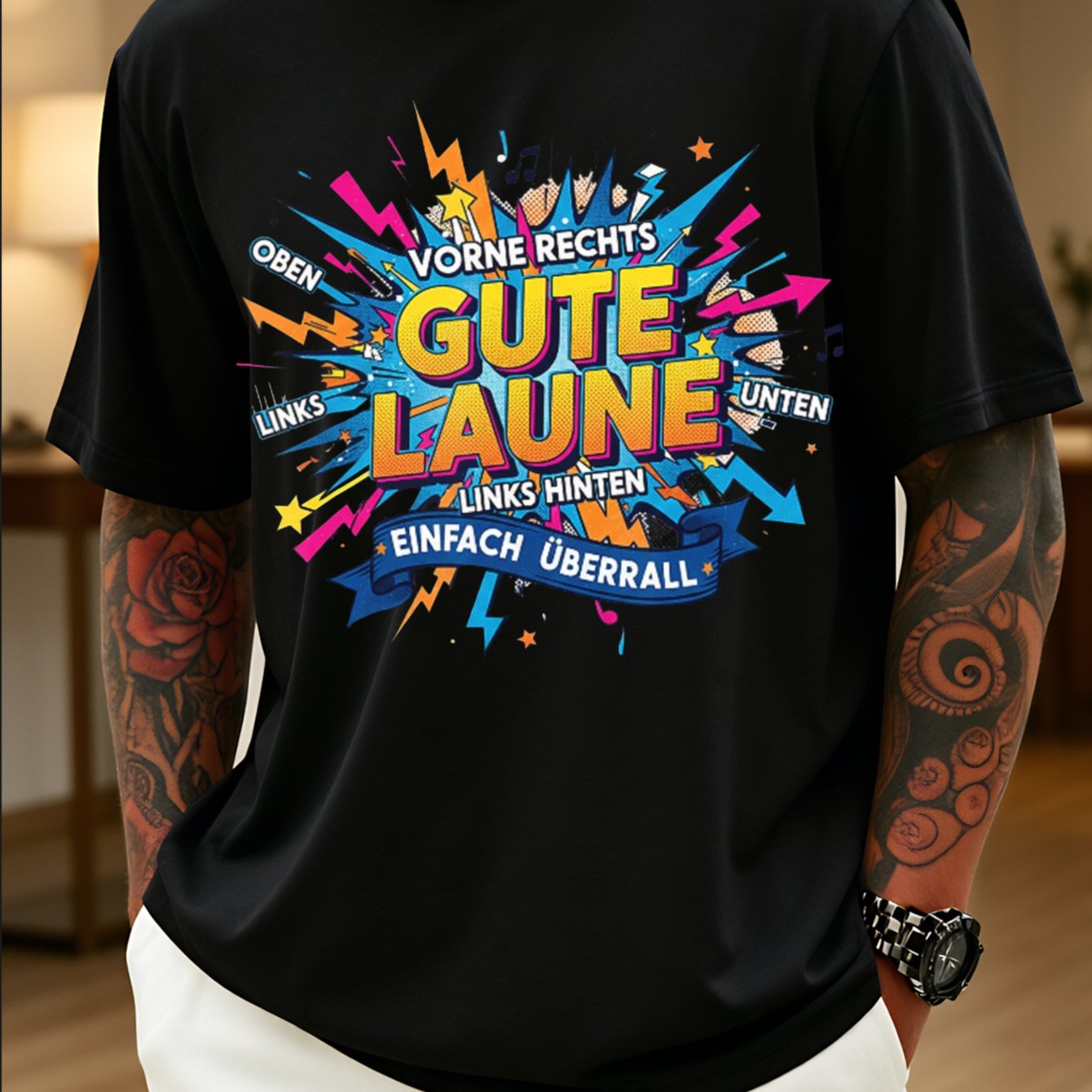 Casual Men's T-shirt Graphic Print Summer Wear For , Plus Size
