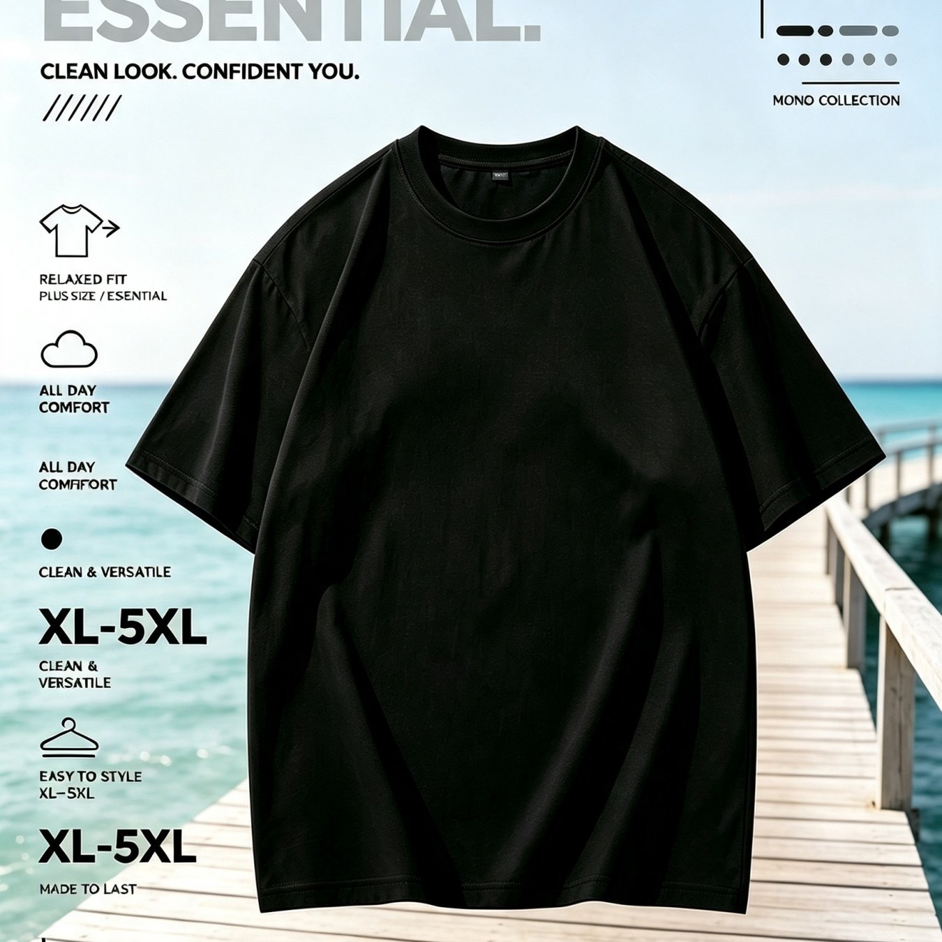 TEMU Plus Size Men's Summer Casual Style For Everyday Summer Wear Suitable For Outdoor Hiking Camping And Other Leisure Occasions01, Plus Size