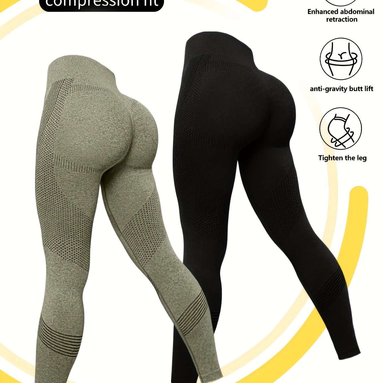 3pcs Hollow Fitness Gym Sports Leggings, High Stretch Yoga Workout Running  Tight Pants, Women's Activewear