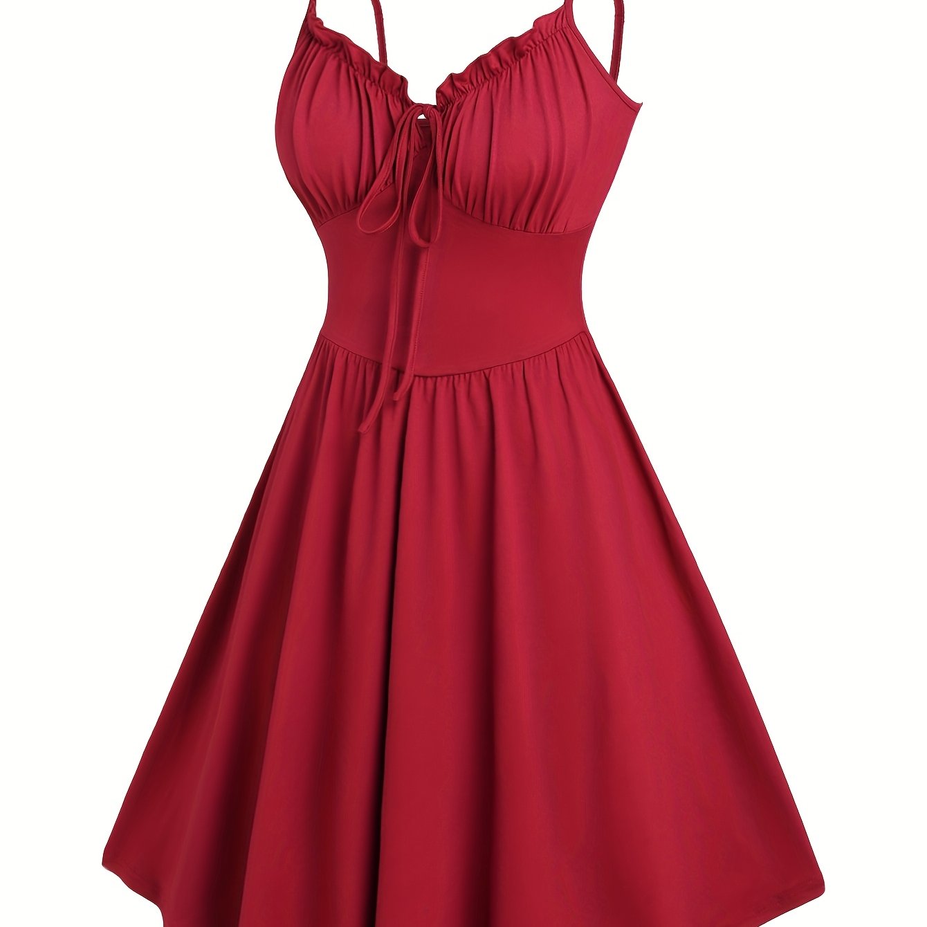 TEMU Tailored Development Of A Pleated Strap Dress With A Flared Hem