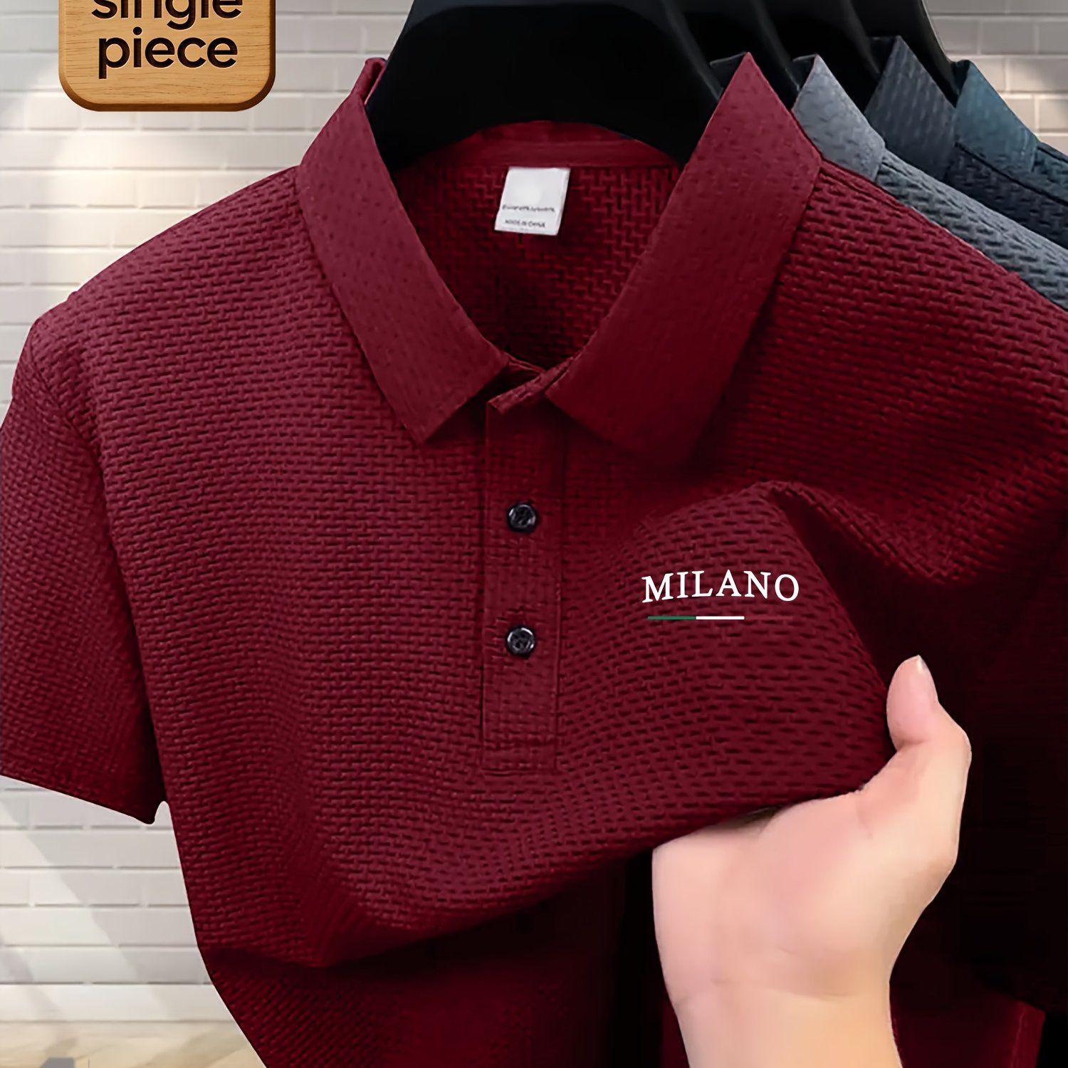 TEMU Large Size Clothing - Large Size Men's Shirt, Pleated Indentation , Button Lapel Short-sleeved Shirt, And Summer Daily, Fashionable And Casual