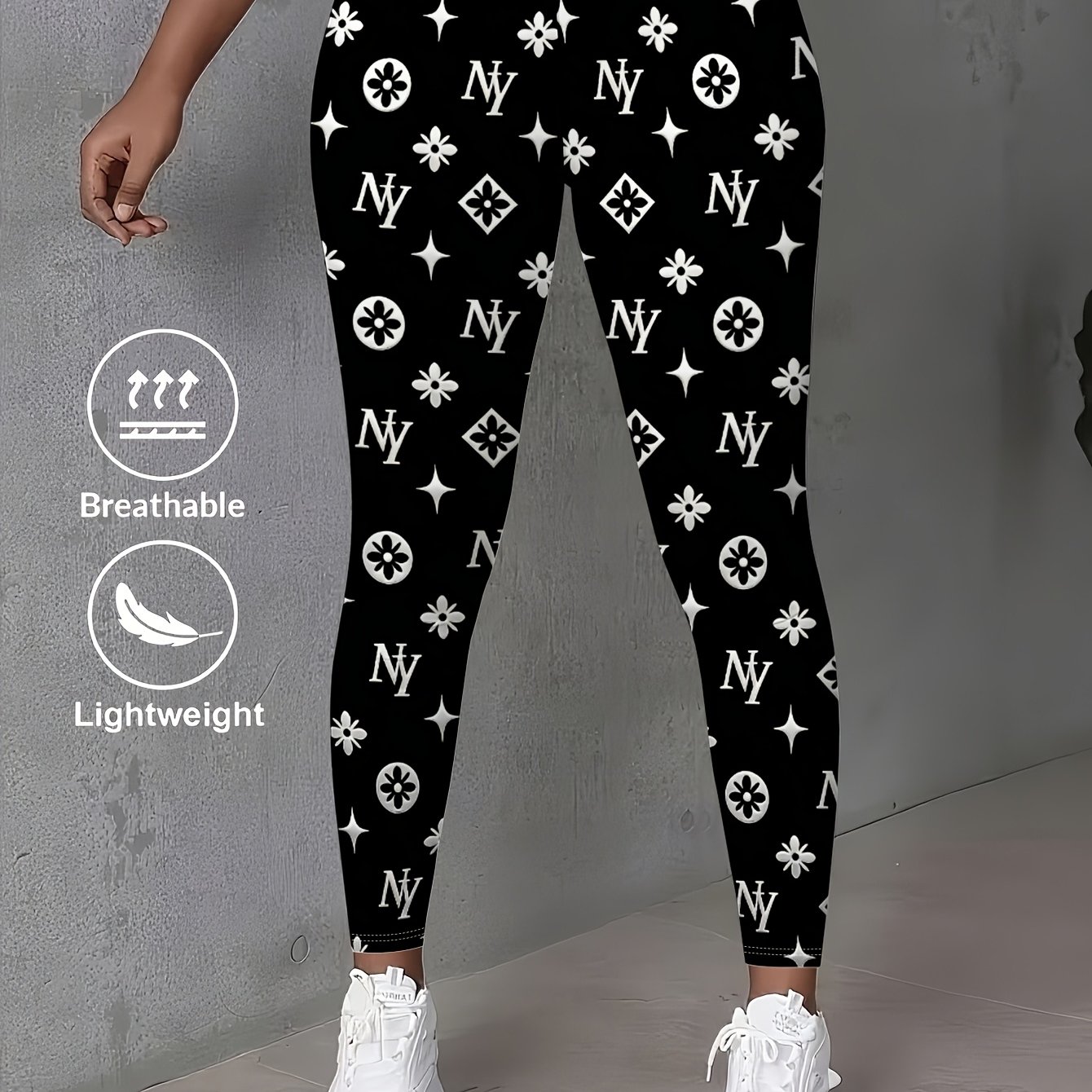 TEMU Women's Printed Leggings - Premium Super Soft And Comfortable With Prints