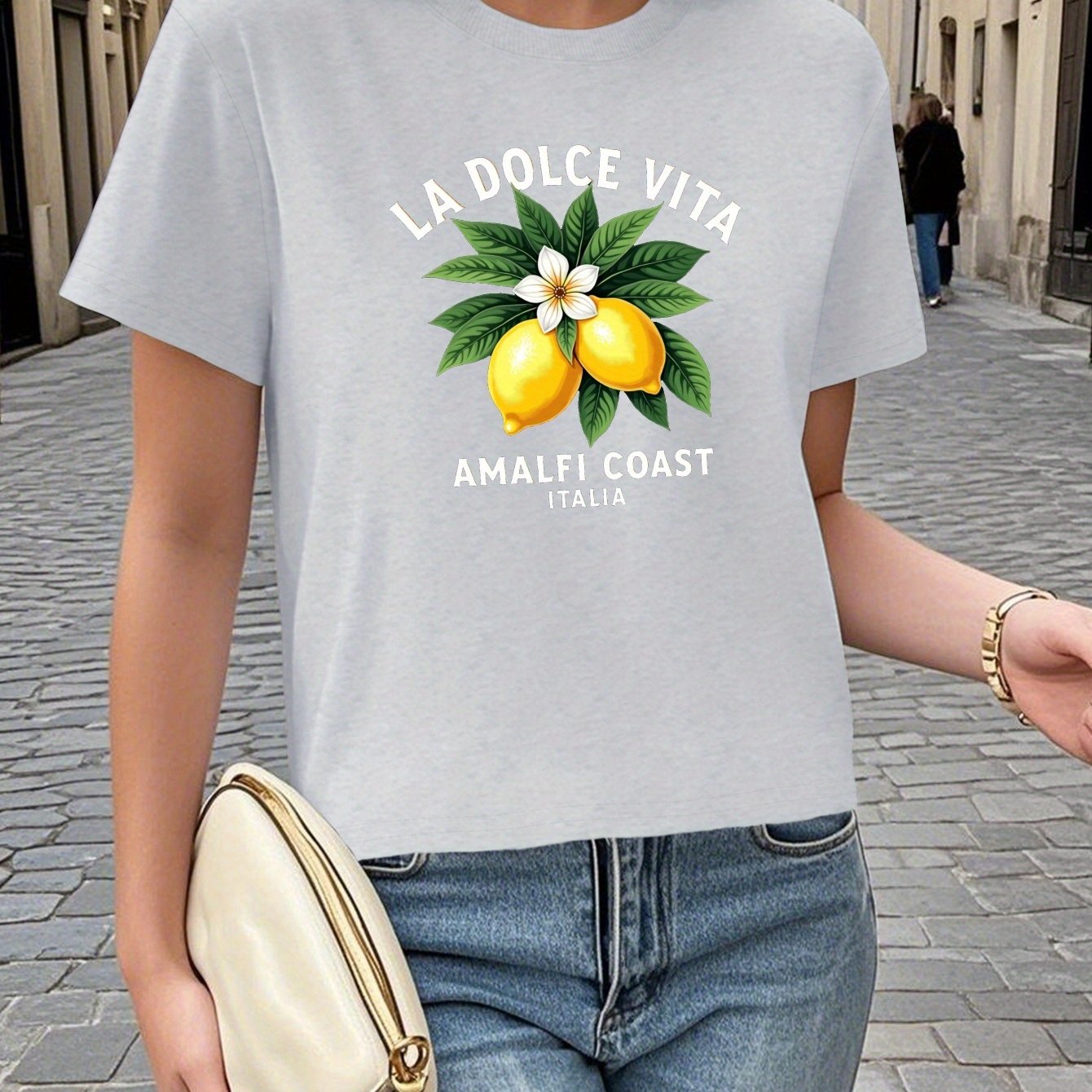 TEMU Teediy Lemons La Vita Amalfi 's T-shirt Fit