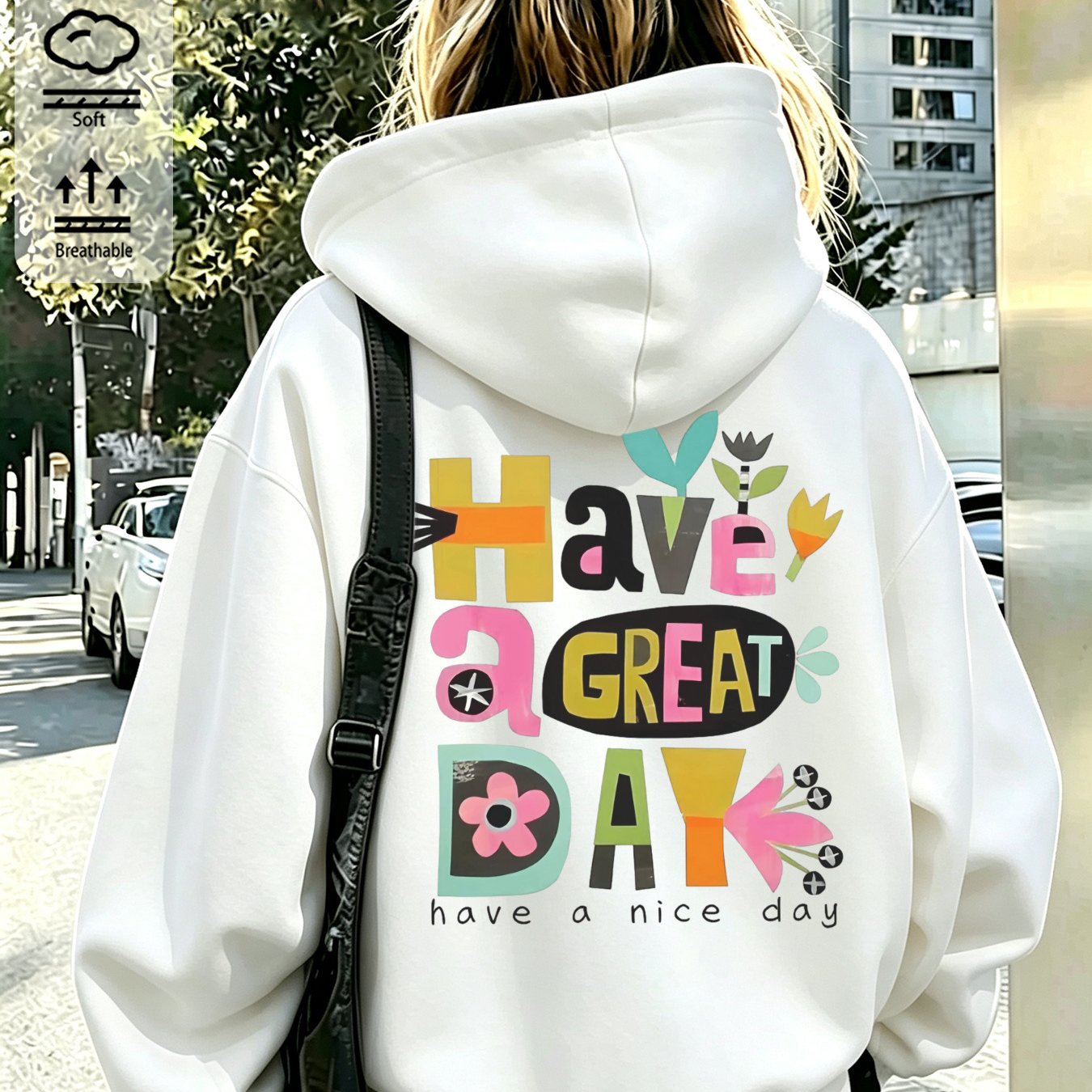Autumn Winter Women Hoodie Y2k Retro Street Style Colorful Letter And Floral Drawstring Pullover Jacket
