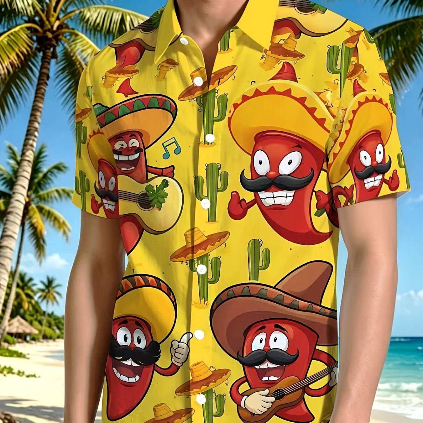 TEMU Men's Short Sleeve Shirt, Summer New Style Fashion Casual Wear, Cool , Breathable Comfortable, Machine Washable