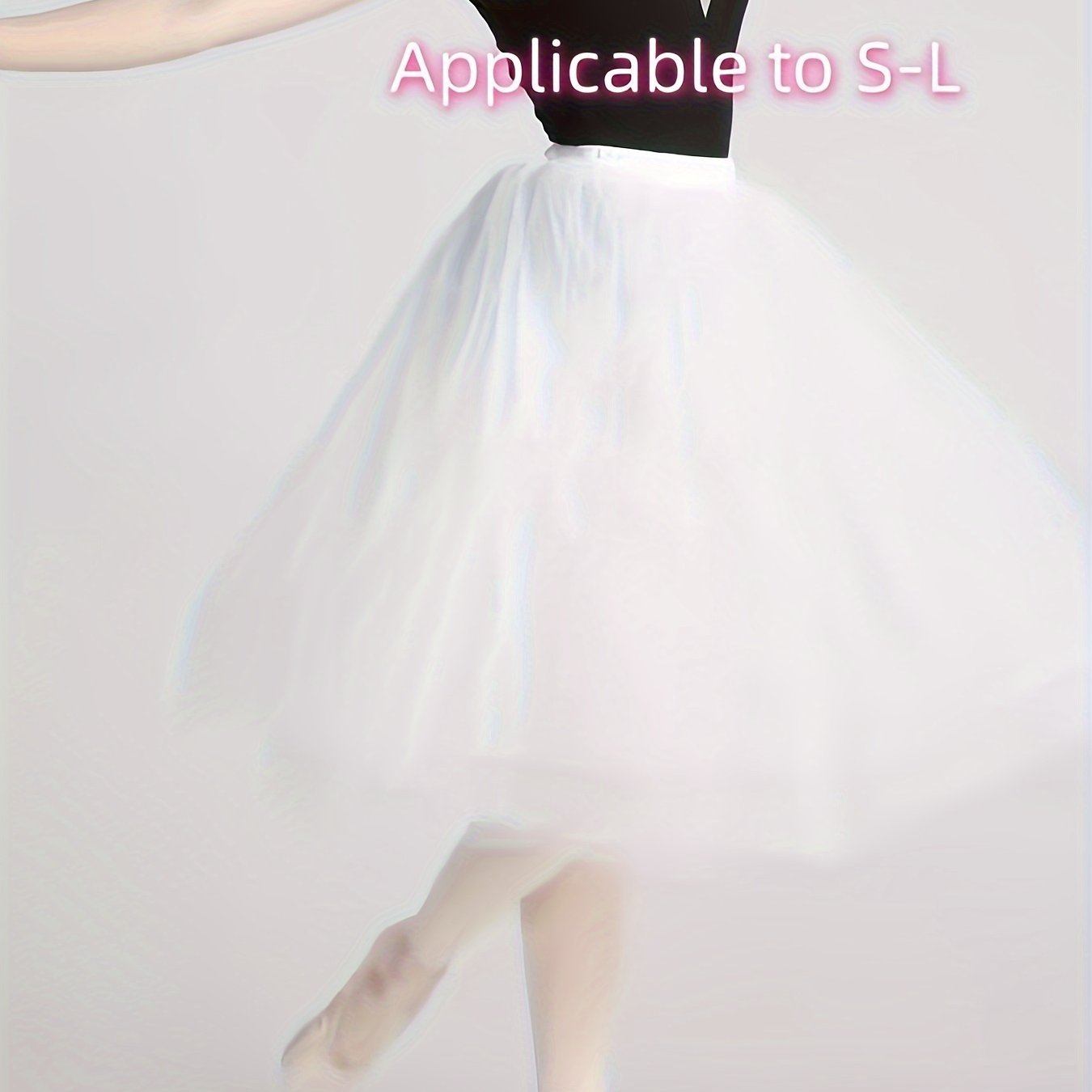 Adult Women's Ballet Tutu Skirt, Three-layer Tulle With Lining, Long Skirt, Women's Long Training Wear, Practice And Performance Costume, Dance Skirt, Tulle Skirt, Casual Sportswear
