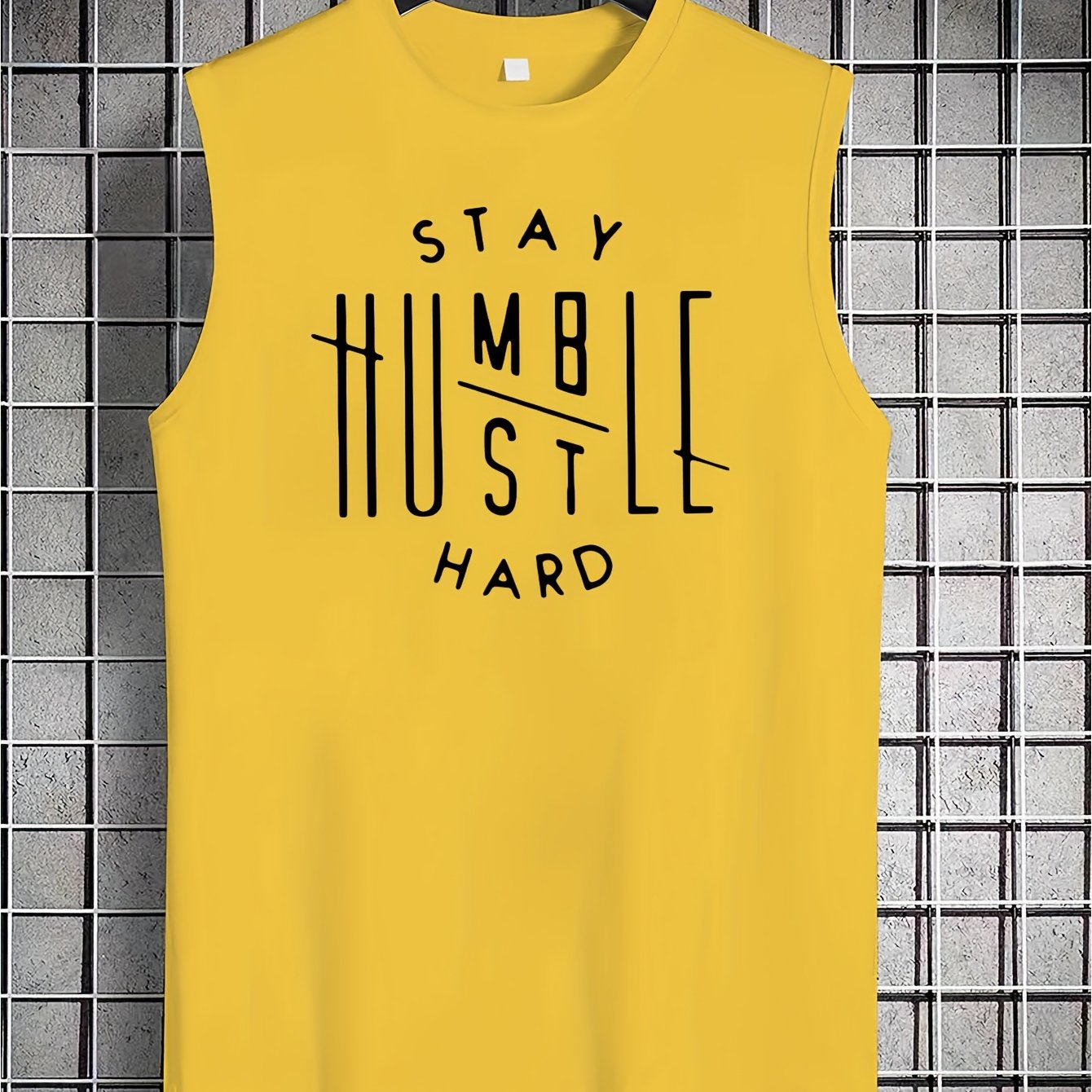 TEMU American-style Fashion Trendy Brand Printed Spring/summer Vest For Teenage Boys, A Versatile Casual Round-neck Top