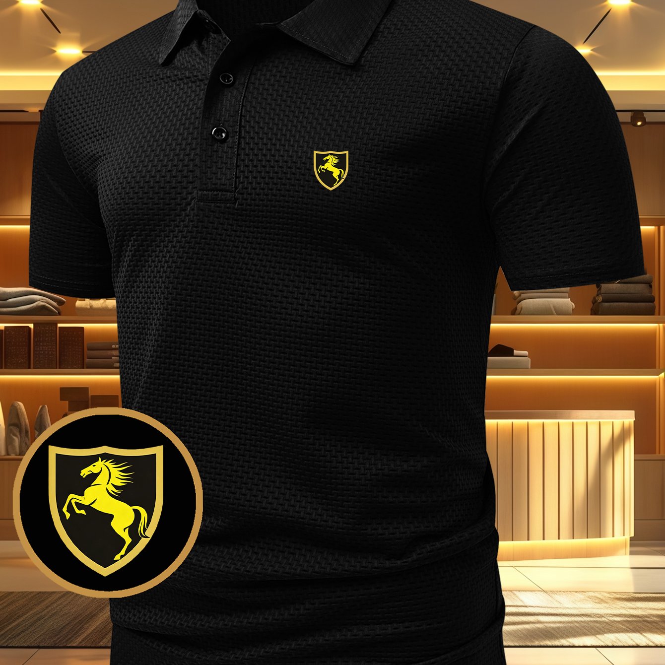 TEMU Plus-size Men's Short-sleeve Shirt, Featuring Solid Color And Clean, Elegant Cut That A Stylish Demeanor. For Business Commutes, Daily Casual