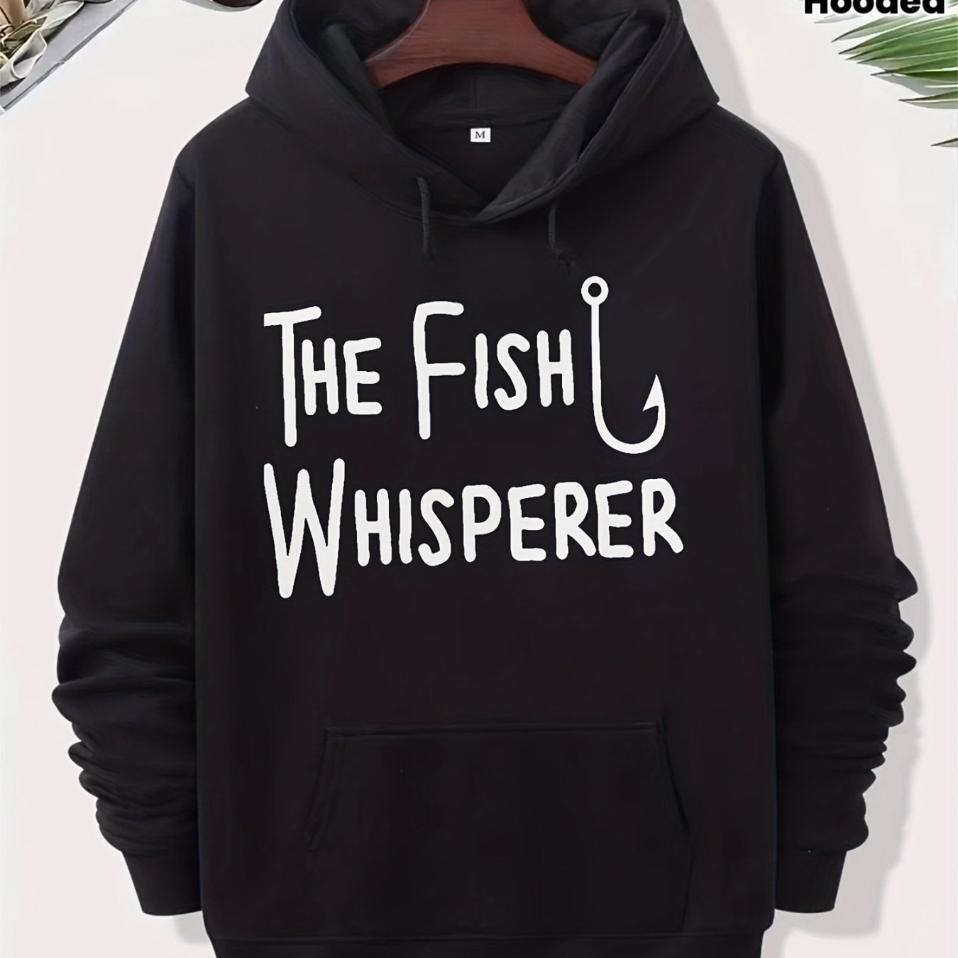 TEMU Sweat à capuche graphique "Le d'Écailles" - Pull imprimé résistant, streetwear, coupe régulière, sweat à capuche décontracté avec poche et motif