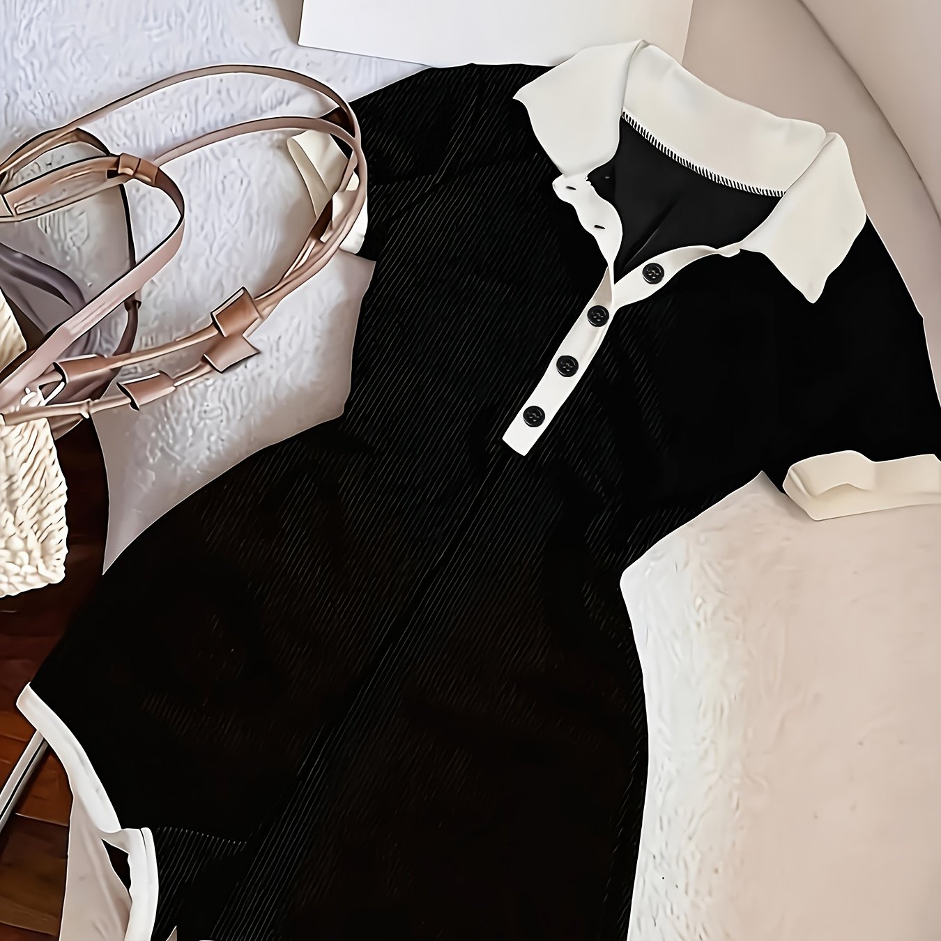 TEMU 1pc Elegant Slim Lapel Rompers For Women Summer, Short Sleeves Color- White- 1pc Outfit, High Quality Short Jumpsuit Business Professional