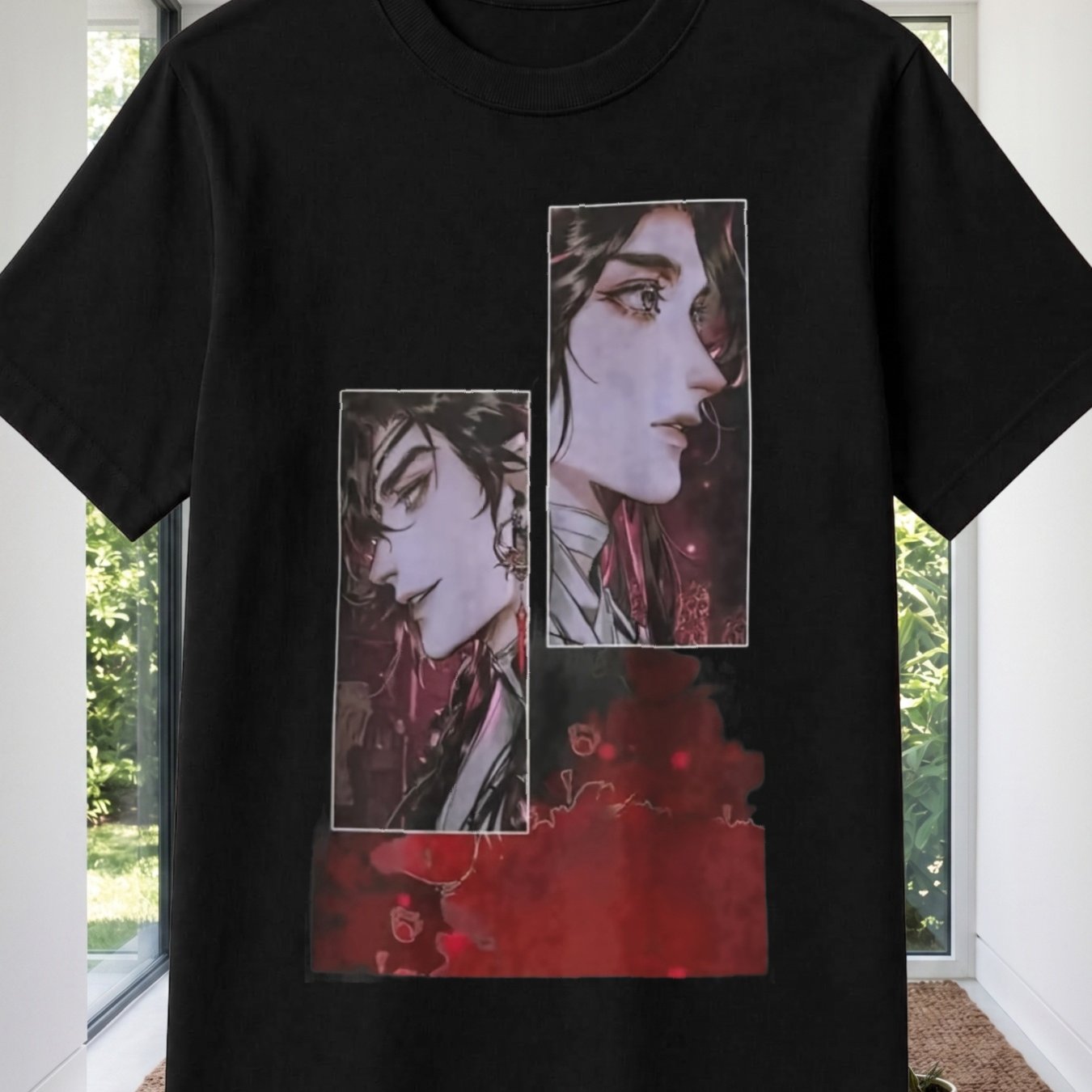 Image of Anime Heaven Characters Bohemian Style Men's T-shirt Unisex Tee