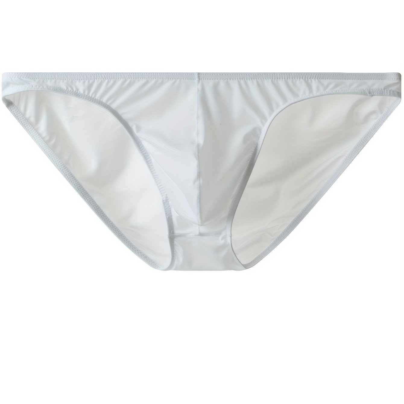 Image of 1pc Men's Briefs, Ultra-thin Fiber, 80% Polyamide 20% Spandex, Medium Stretch Knit Fabric, Solid Color, Casual Wear, Comfortable Breathable, Slim Fit - 130g/m²