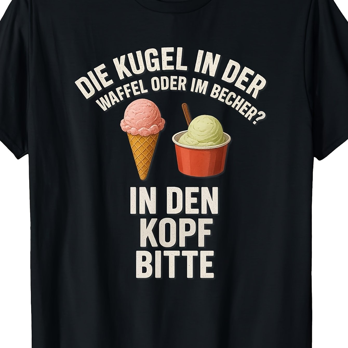 Image of Ball In Or In In Den Kopf Bitte T-shirt Men's T-shirt Soft Perfect For Home|outdoor|work|gifting (valentine's Day|birthdays|mother's Day) All Sizes Unisex