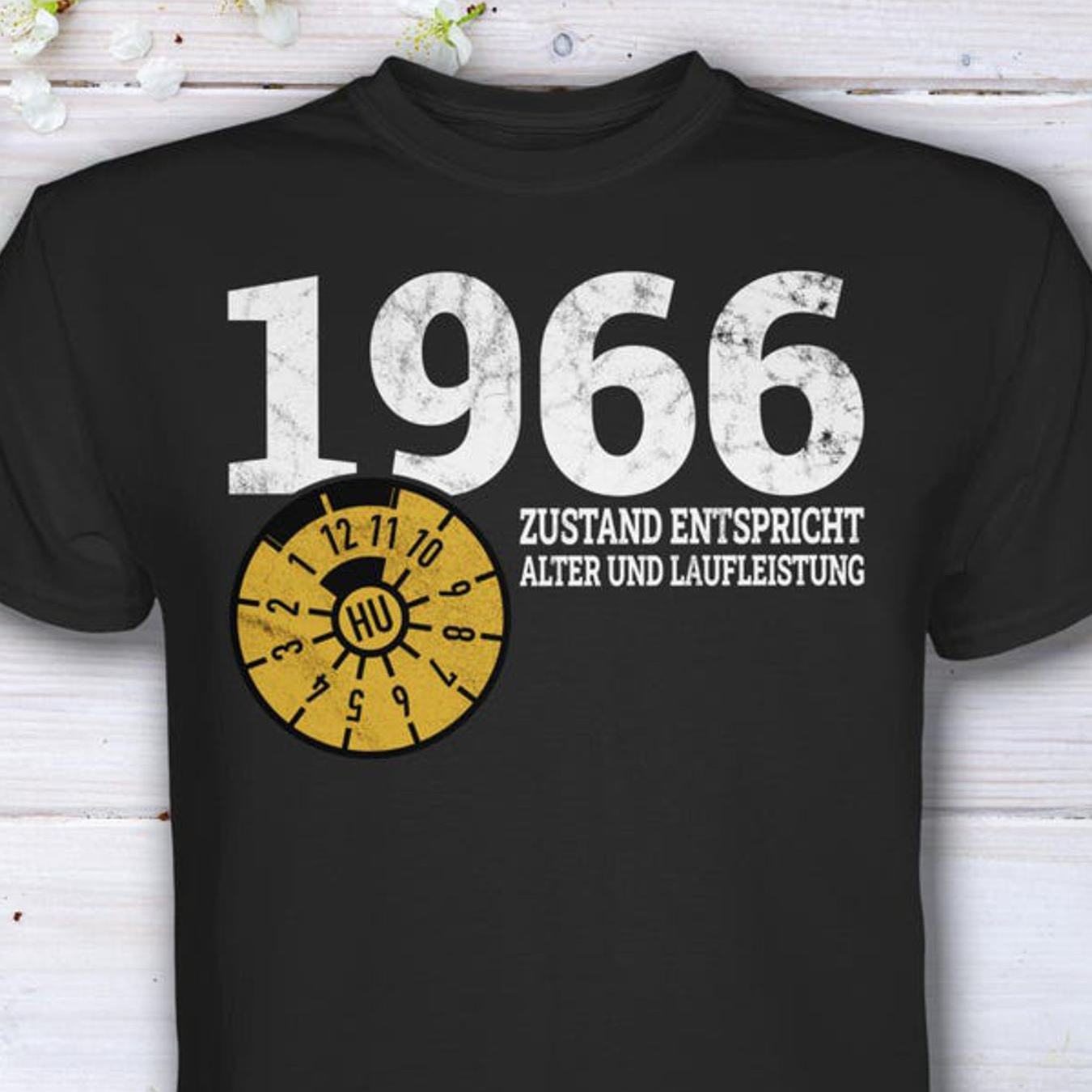E-shop 60. Geburtstag 1966 T-Shirt | Lässiger Rundhalsausschnitt, leicht dehnbarer Stoff, Passform, Druckmuster, für Herren