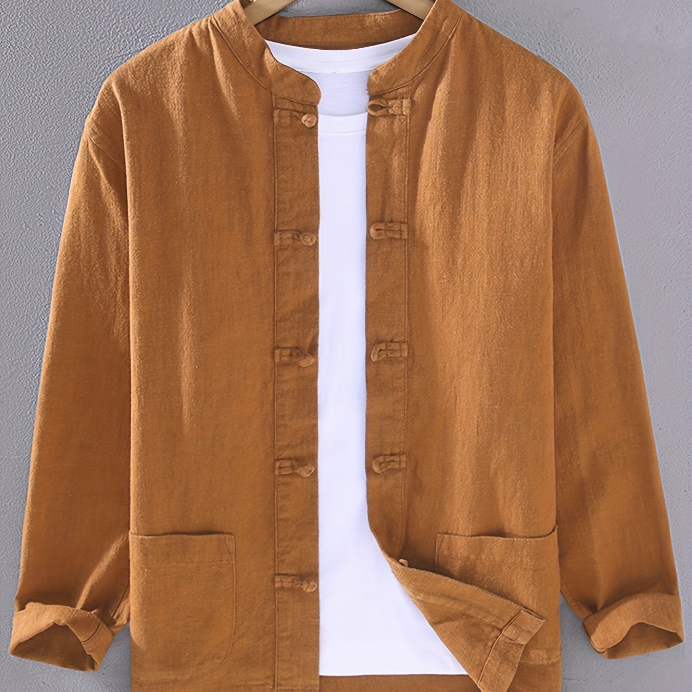 Traditional Tang Suit Men's Long-sleeve Shirt, Chinese Size, Please Check The Size Guide