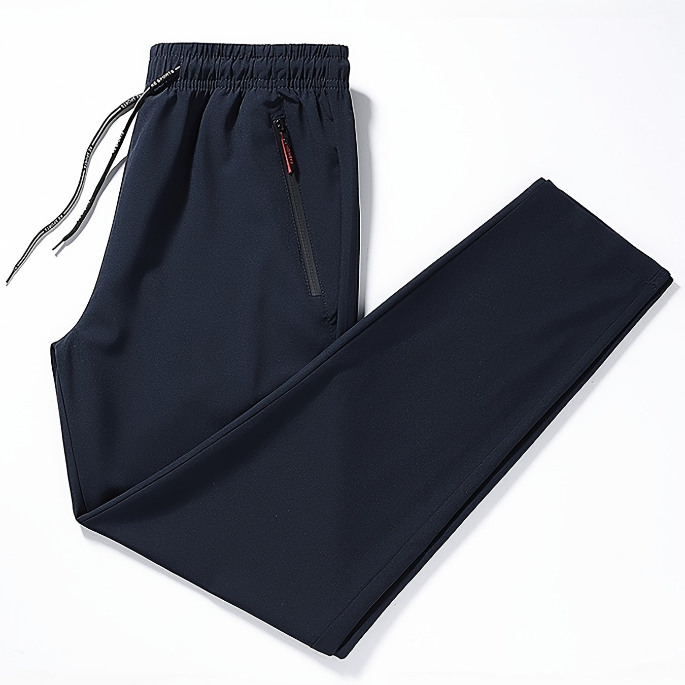 E-shop Essentials, Herren Freizeithosen - Leicht, Einfarbig, Polyester, Maschinenwaschbar - für Alle Jahreszeiten