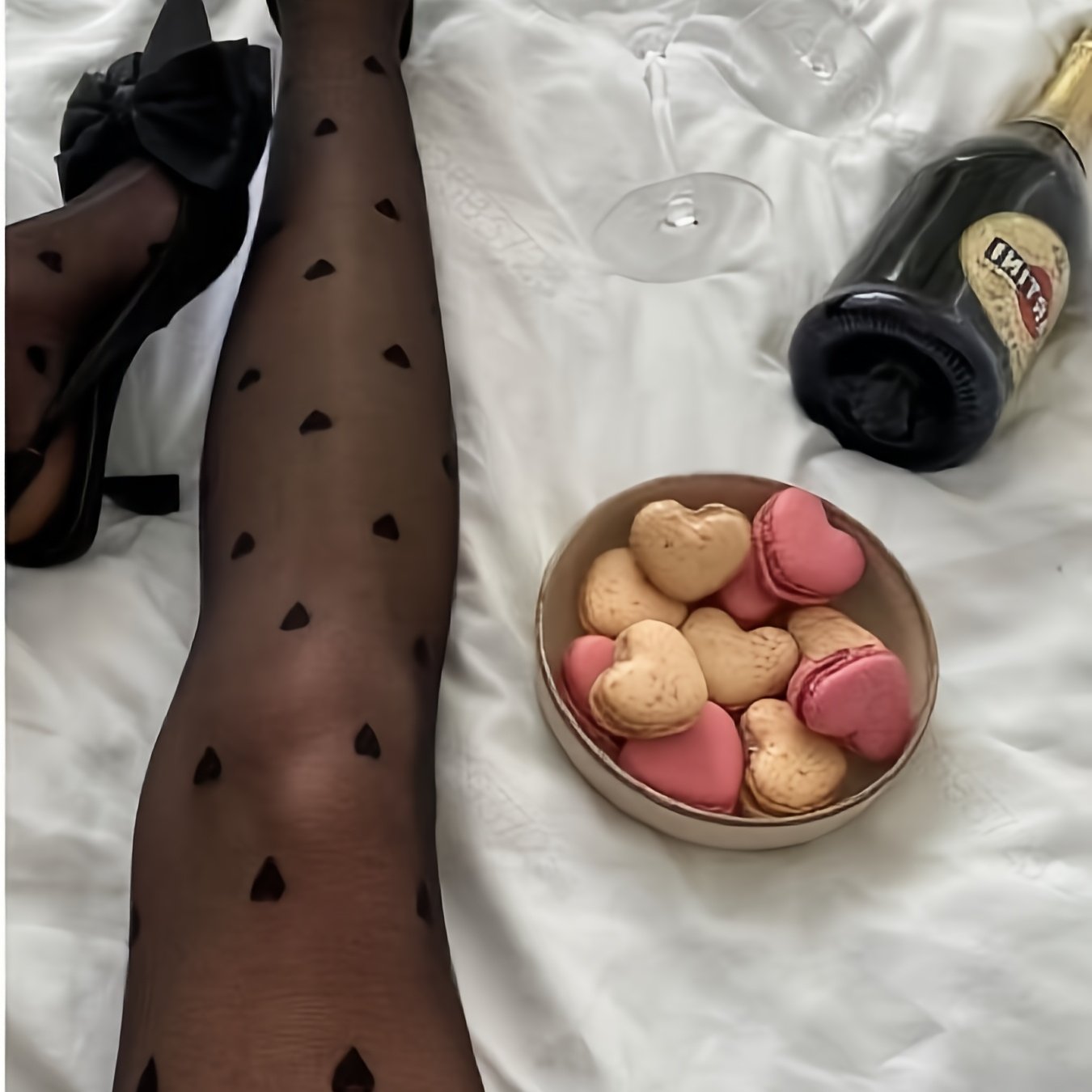 Asd1 1 Double Dress Women's Valentine's Day Printed , Easy To Wash And Care Fabric Soft And Breathable Printed Love Pantyhose Suitable For Spring And Autumn Holiday Dates