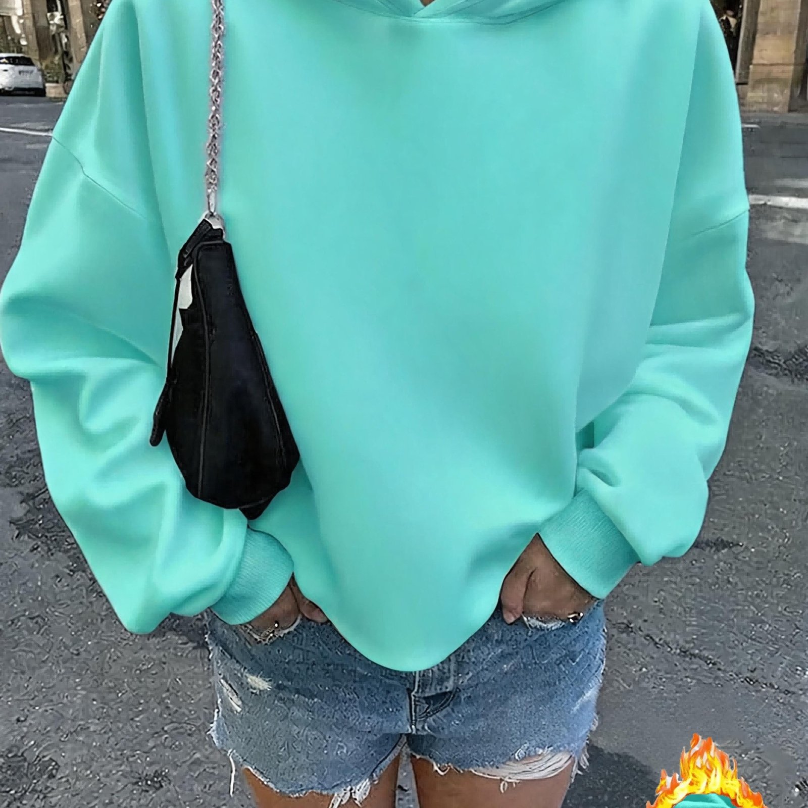 TEMU Damen-Mode Kapuzenpullover mit Futter, geeignet für verschiedene Anlässe wie Weihnachten, Geburtstage, Valentinstag andere
