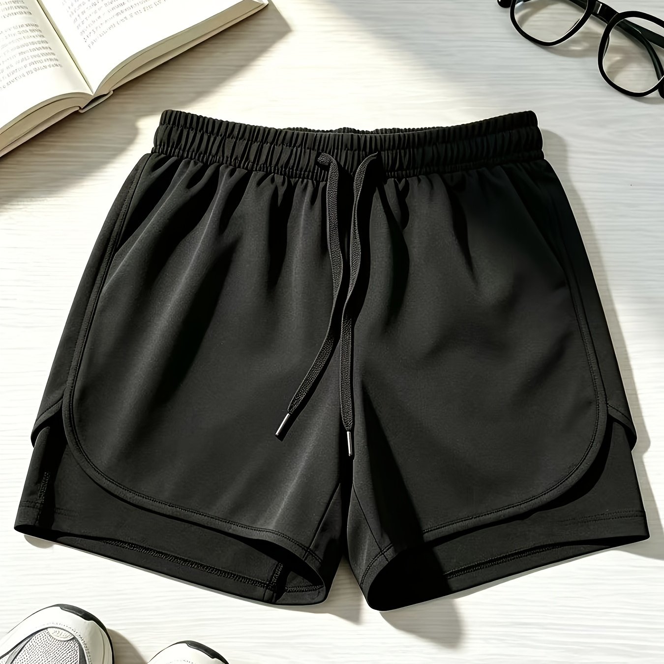 TEMU Men's And Women's Summer Fashion Sports Quick-dry Casual Daily Outing Basketball Double-layer Workout Work Home Running Shorts. Holiday Gift