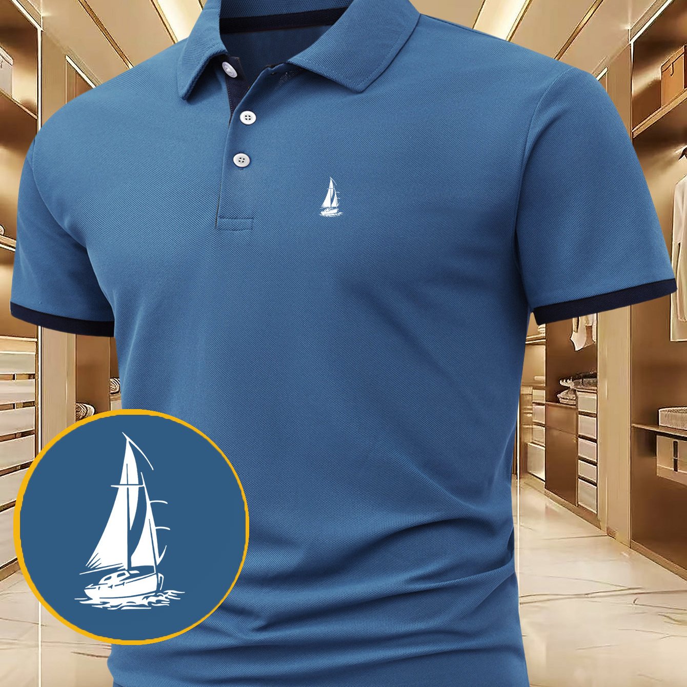 TEMU New Summer Men's Short-sleeve Business Casual Shirt, Simple And Stylish
