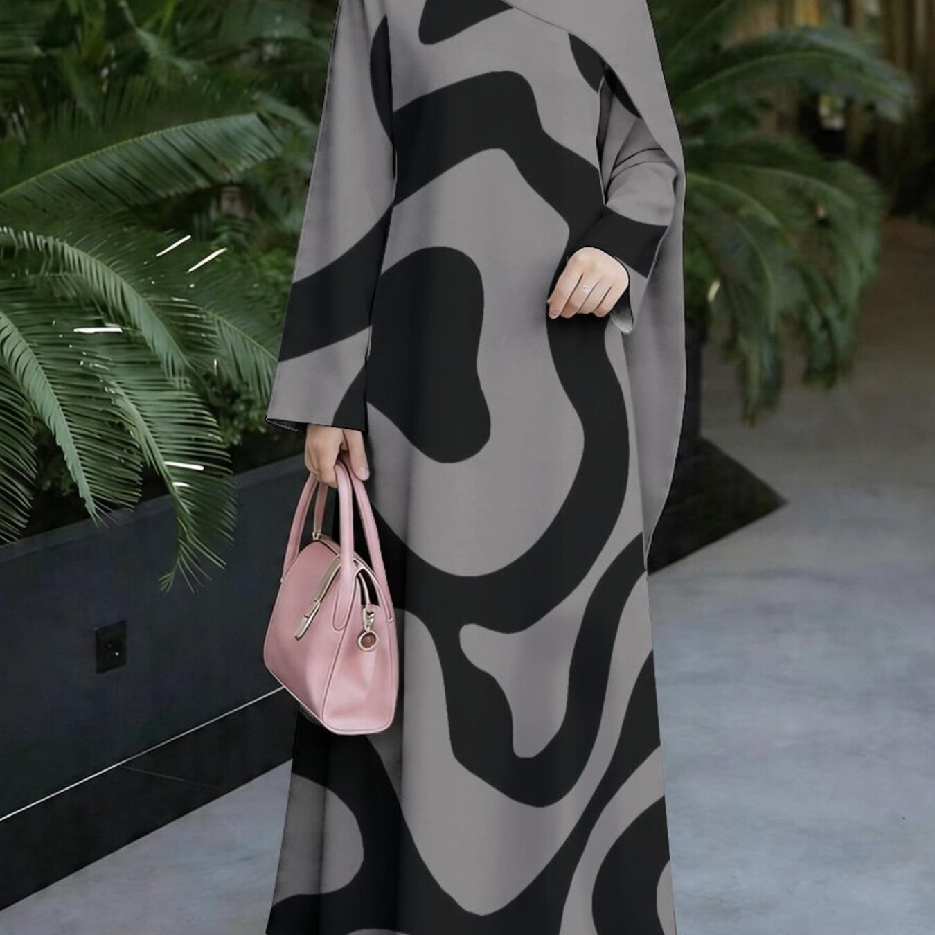 TEMU Women's Printed Long-sleeve Dress, An Elegant And Casual Wear Suitable For Daily/holiday Occasions. A High-end And Elegant Long Dress, A Dress