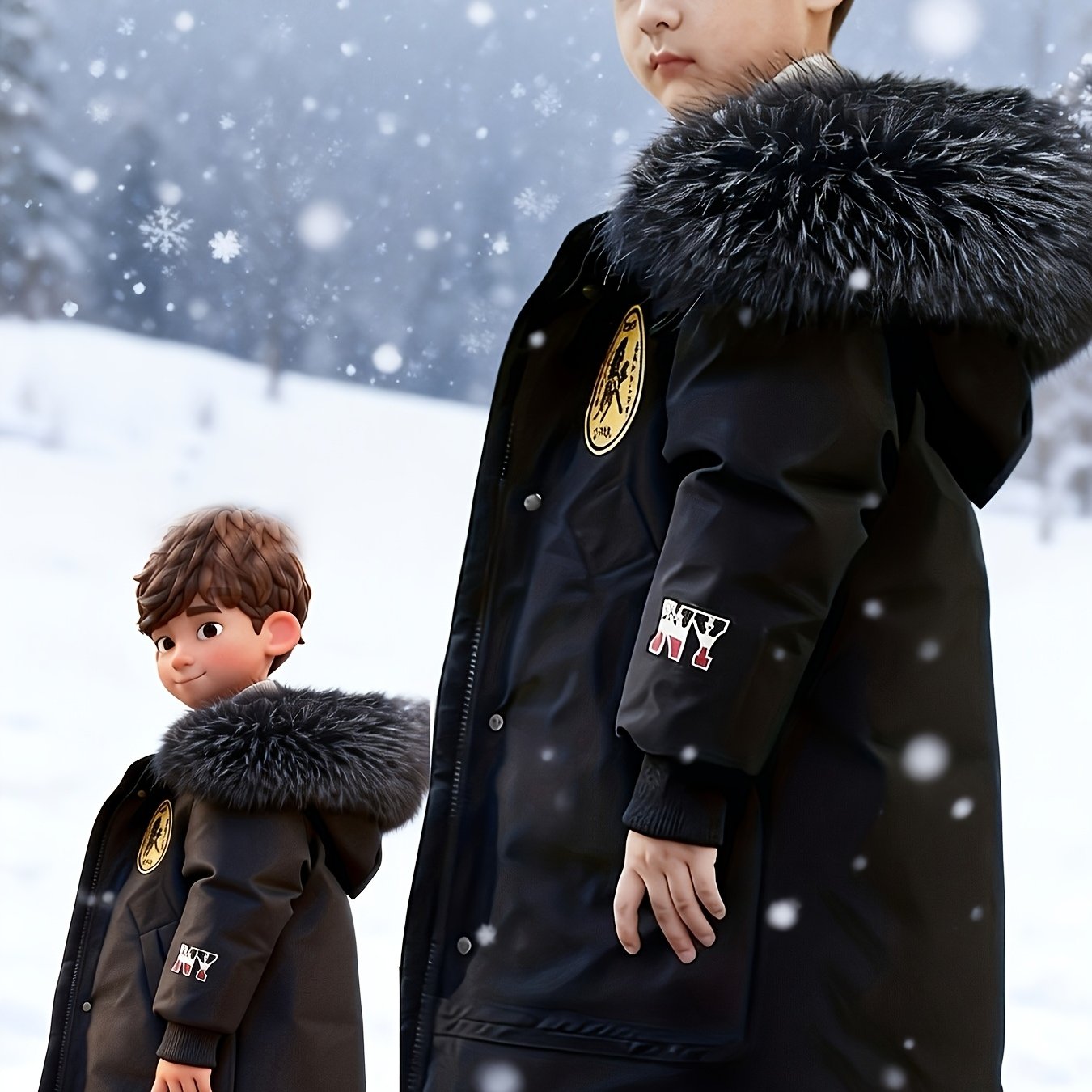 Image of Autumn And Winter Trendy Fashionable Mid-length Outdoor Casual Hooded Cold-proof And Warm Stylish Winter Coat