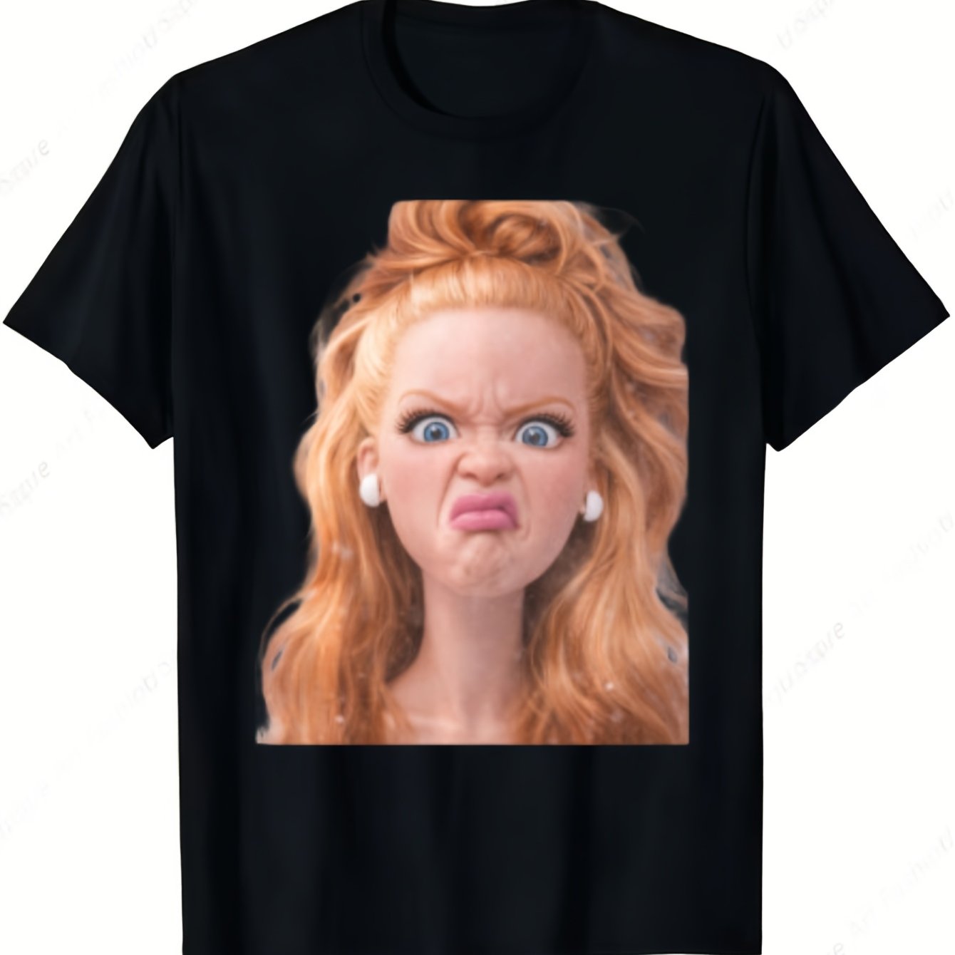 Image of Disg Dolls Face Meme T-shirt For Summer Aesthetic, Graphic Tees