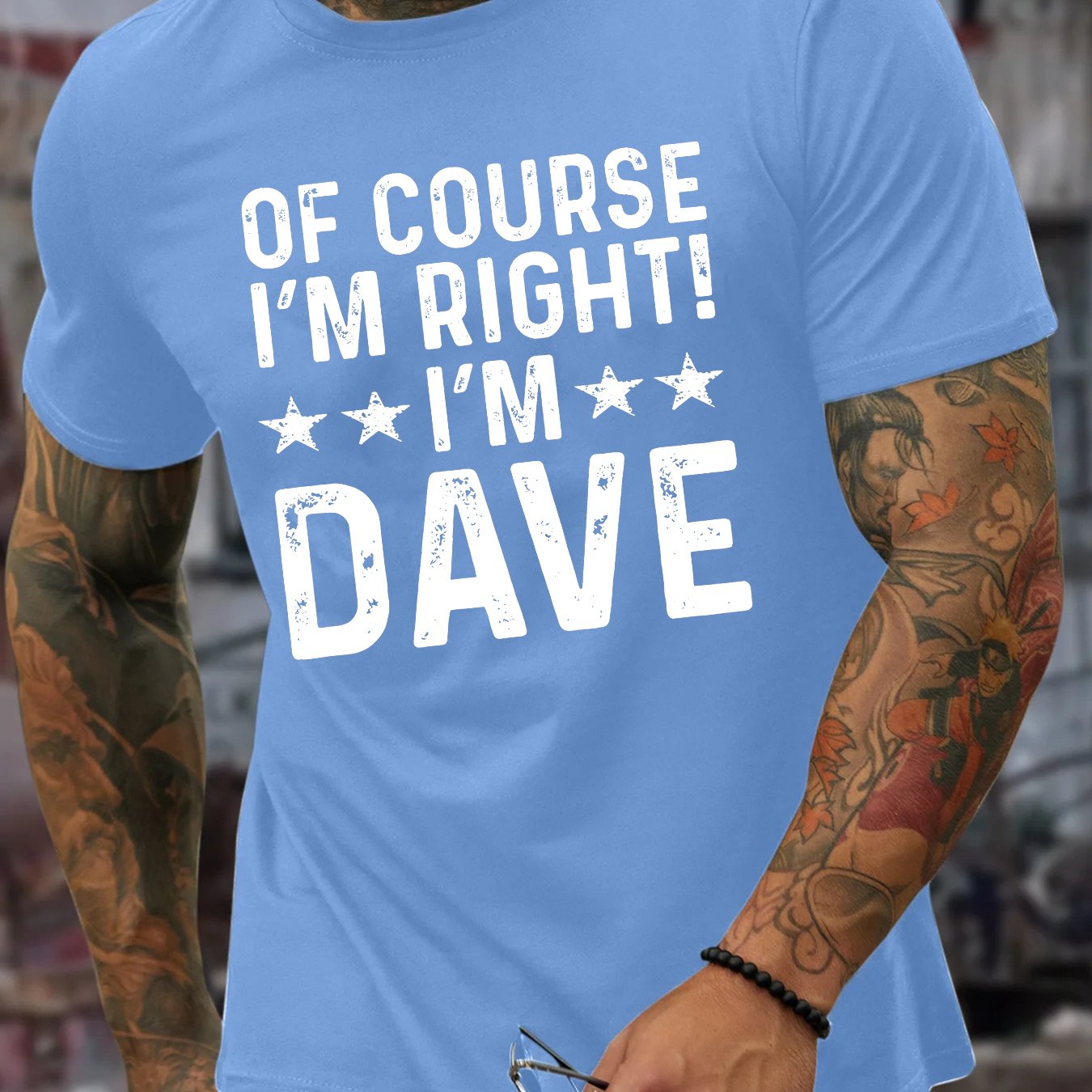 TEMU Men's Summer Fashion T-shirt With Unique Print Design - Casual Round Neck, Polyester, Machine Washable, Summer, Men's Fashion, Short Sleeve,