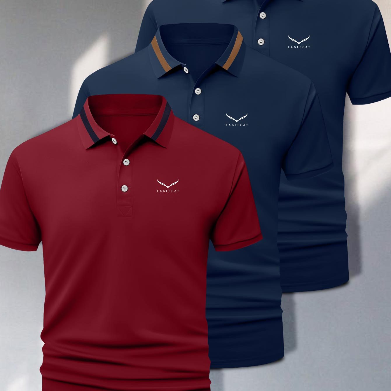 TEMU Set Of 3 Large-sized Shirts For Tall Men With Print Designs, Featuring A For Light Business Casual Wear. Ideal For Summer Leisure Activities,